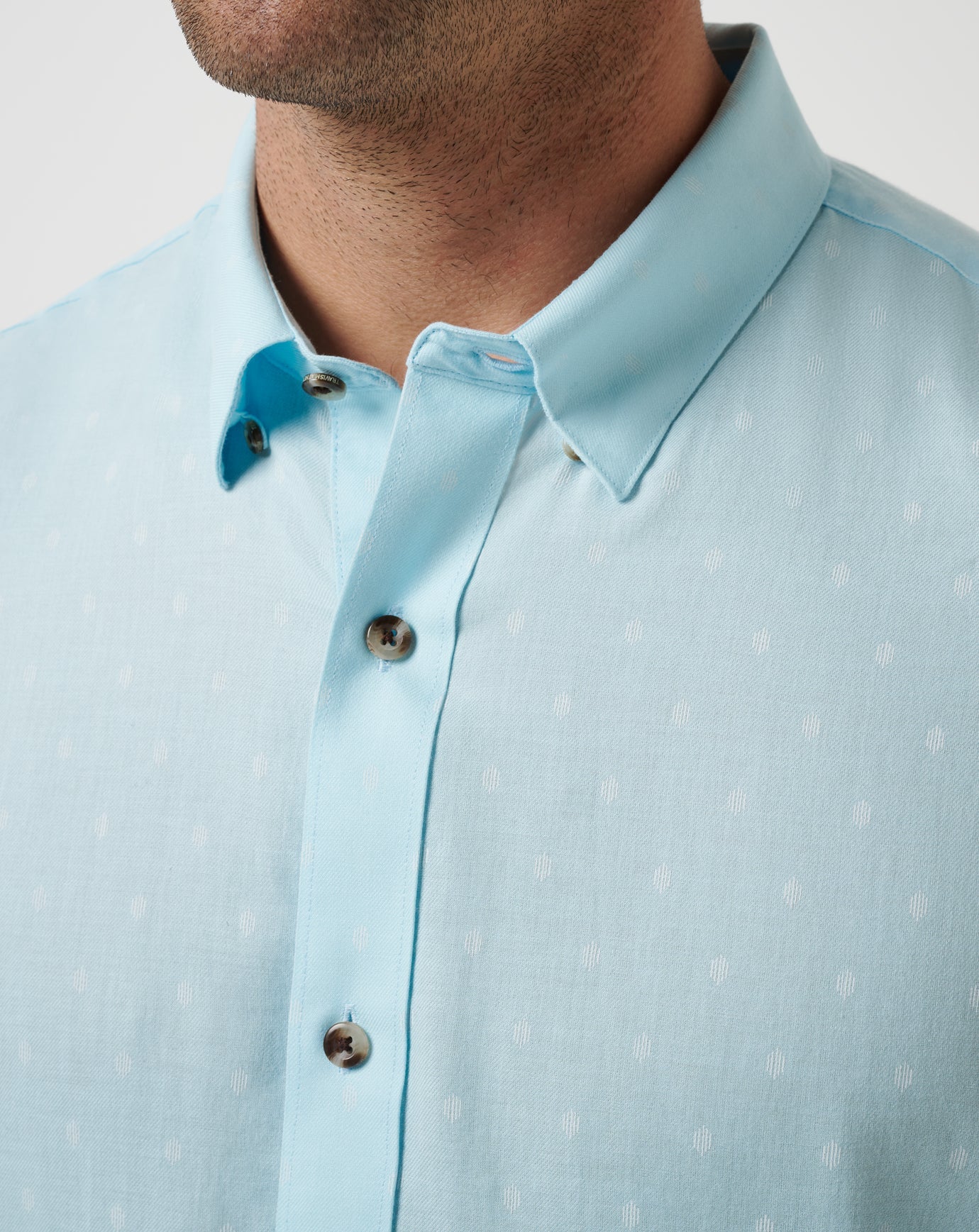 TravisMathew Early Check In Button-Up - Cory Blue