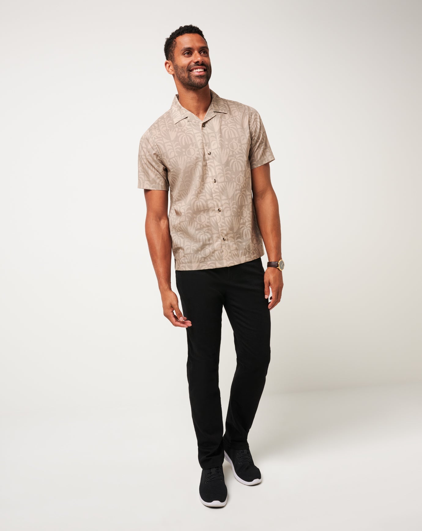 TravisMathew Desert Sun Button-Up - Italian Sand