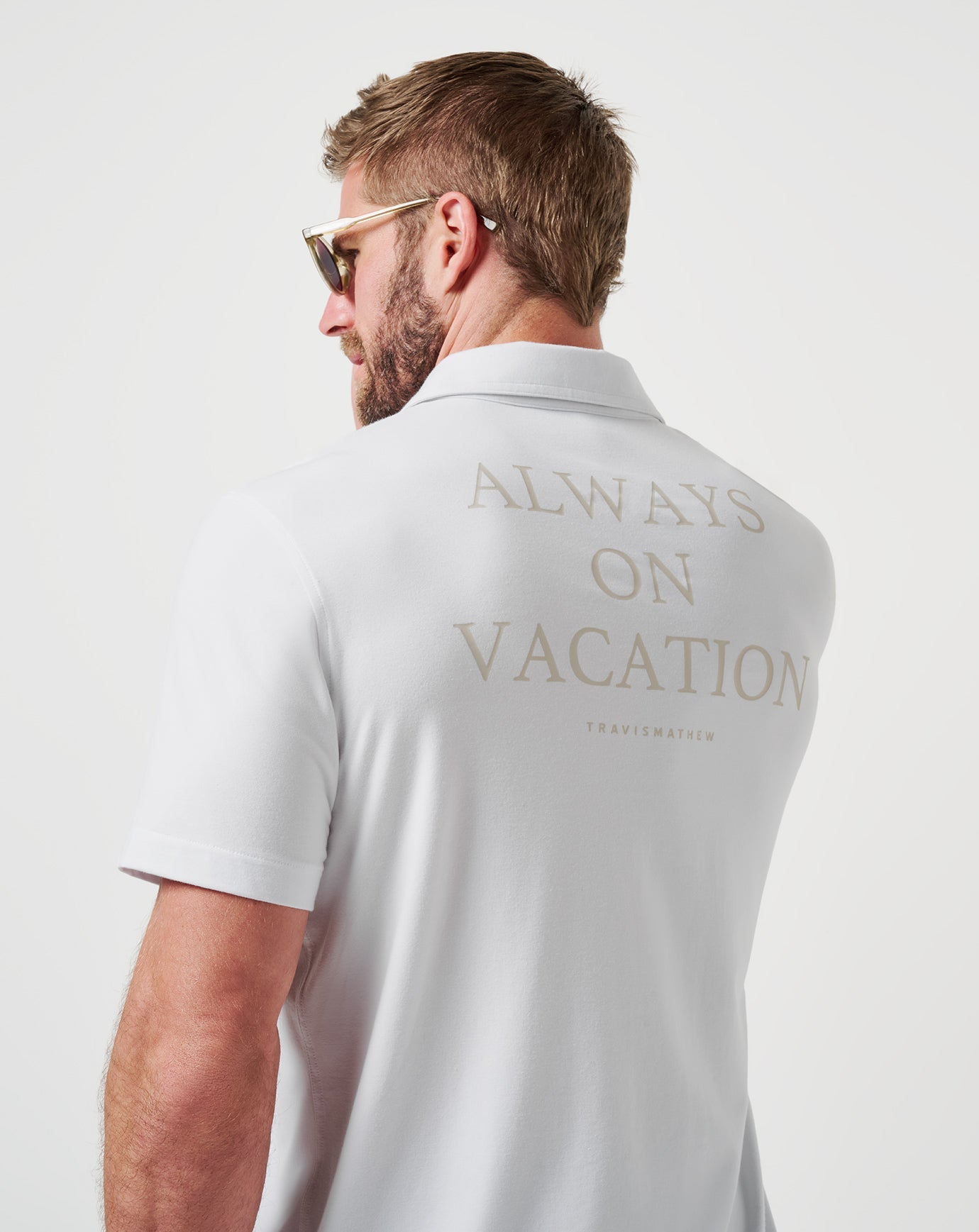 TravisMathew Poolside Pitcher Button-Up - White