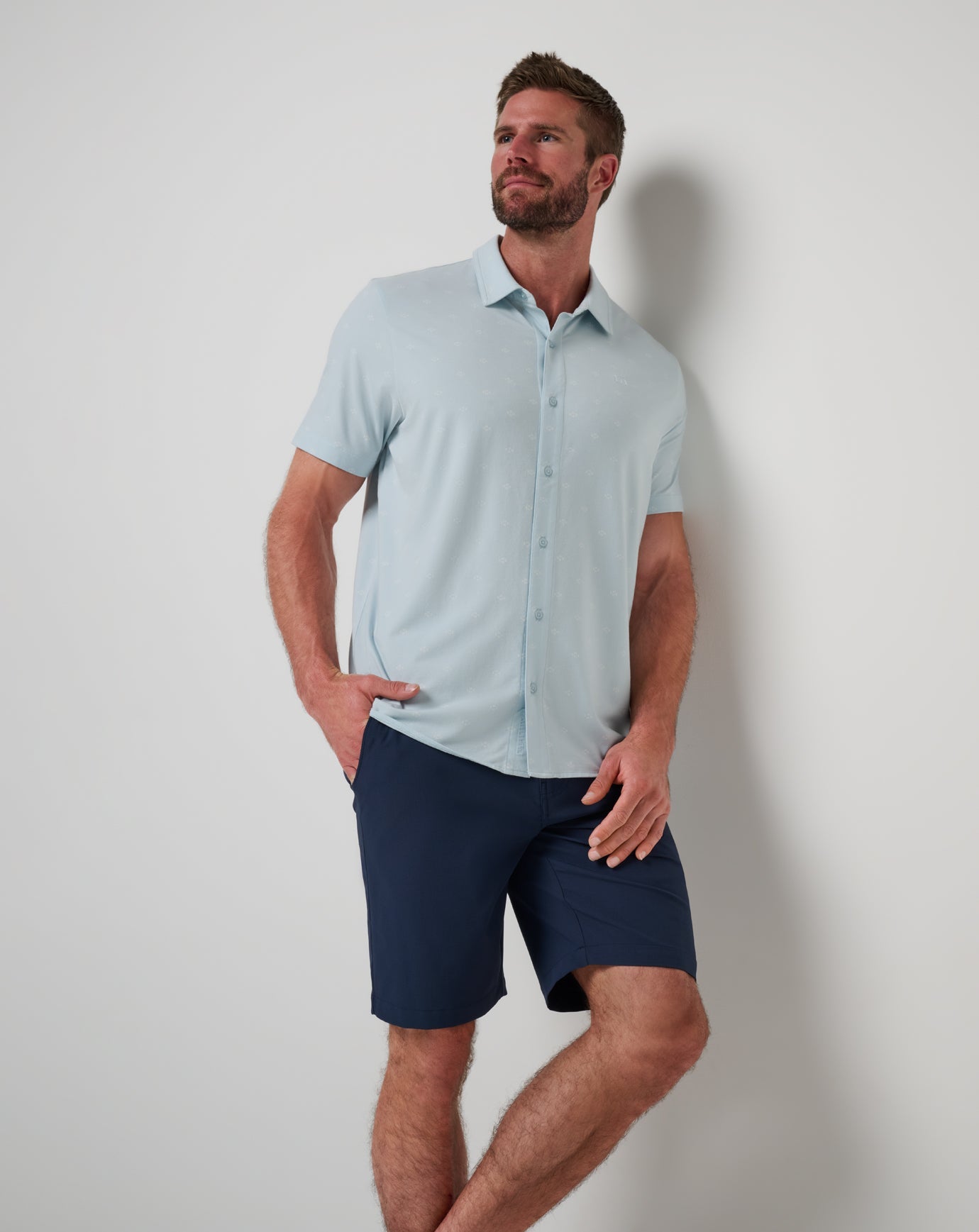TravisMathew Shore Of It Button-Up - Azzurro
