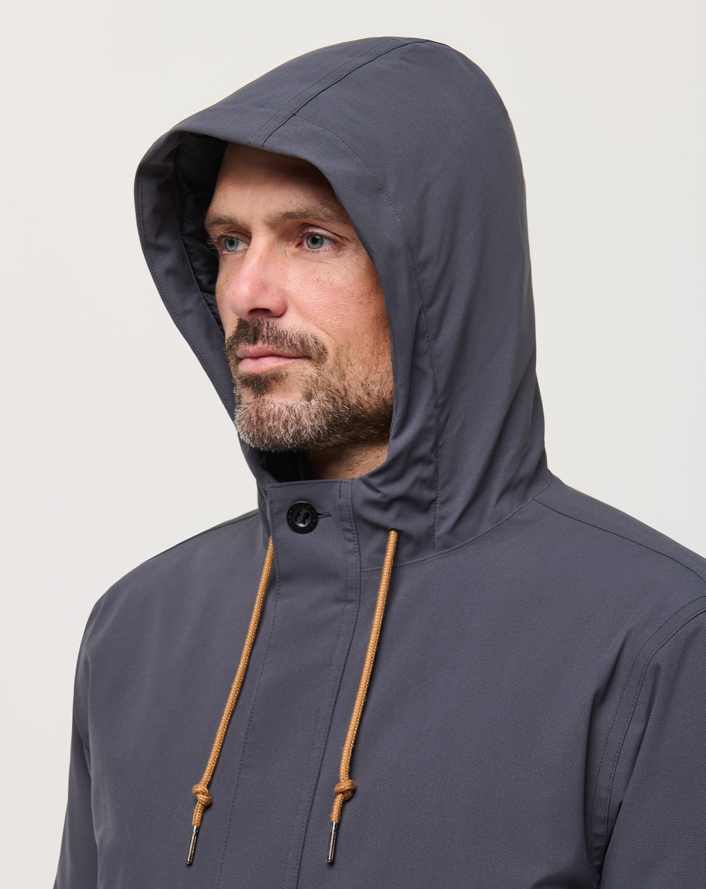 TravisMathew Mountain Pass Long Jacket - Ebony