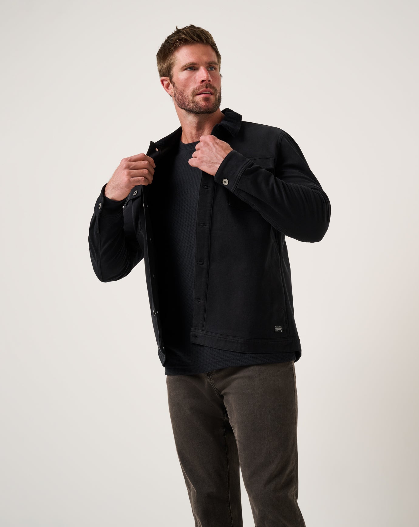 TravisMathew Cloud Denim Cord Jacket - Black