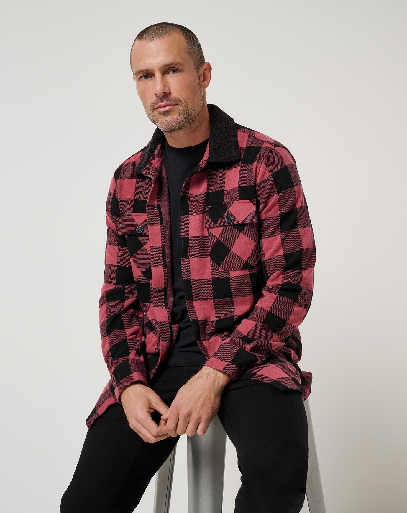 TravisMathew Winterize Shirt Jacket - Roan Rouge