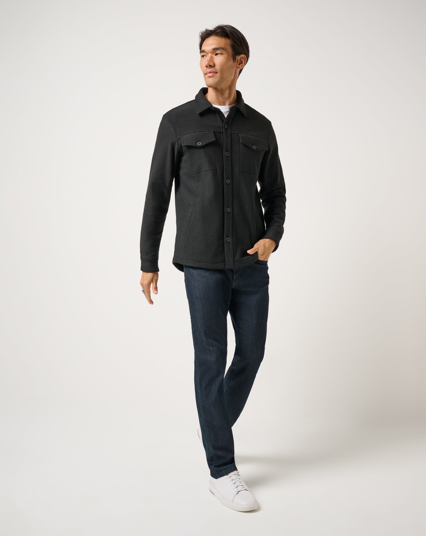 TravisMathew Are We There Yet Shirt Jacket - Black