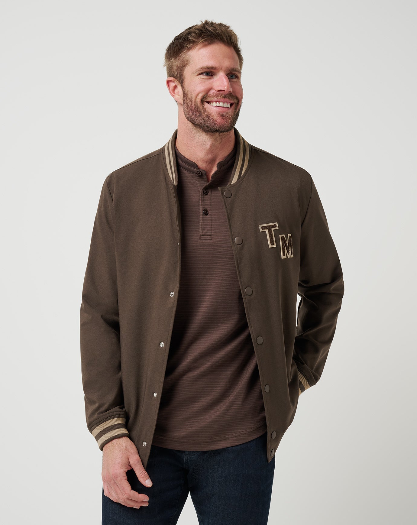 TravisMathew Touch Down Jacket - Chocolate Brown