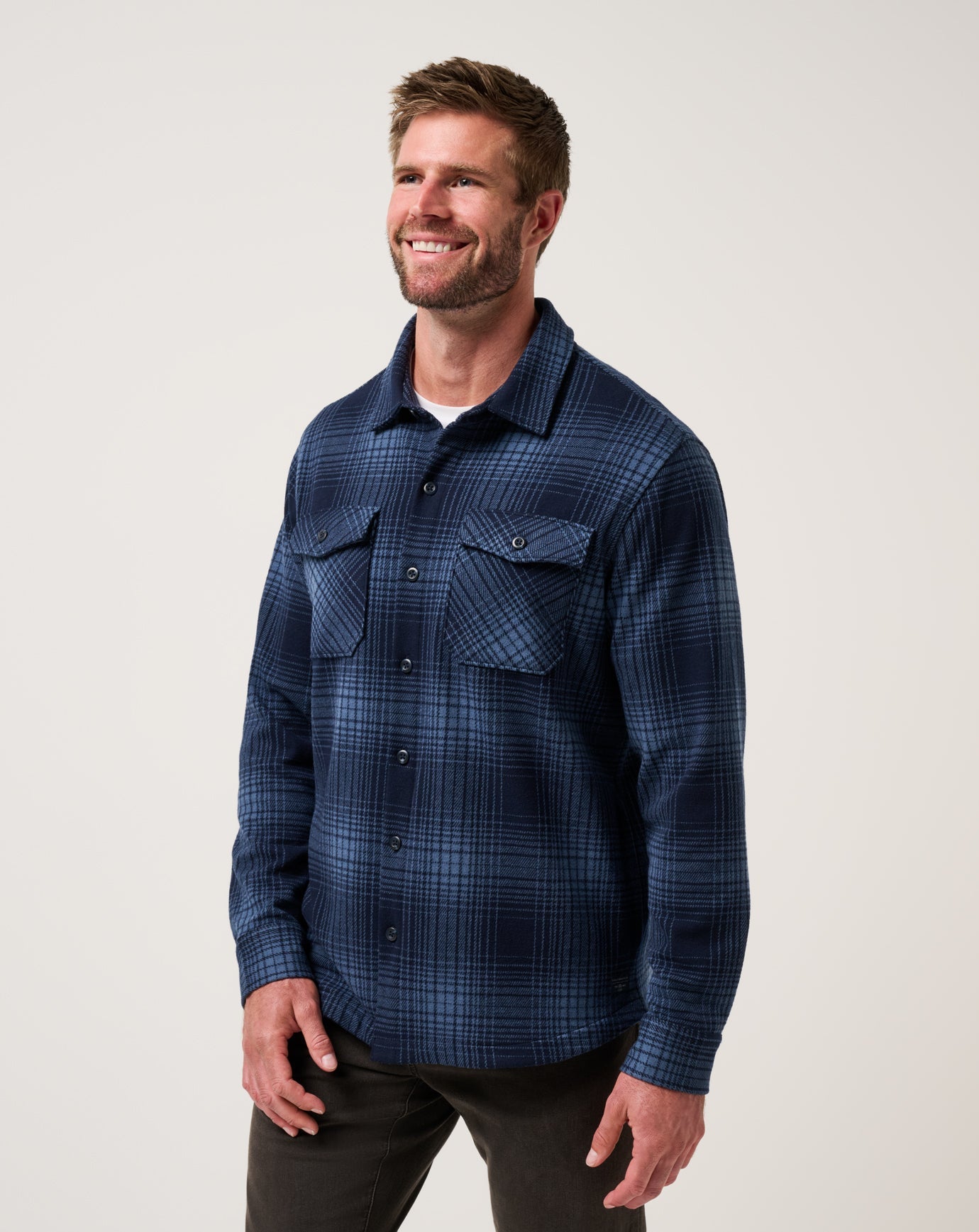 TravisMathew Sunset Season Shirt Jacket - Total Eclipse