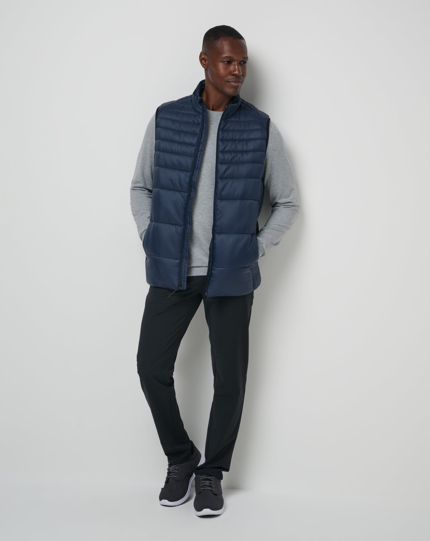 TravisMathew Aves Tech Puffer Vest - Total Eclipse