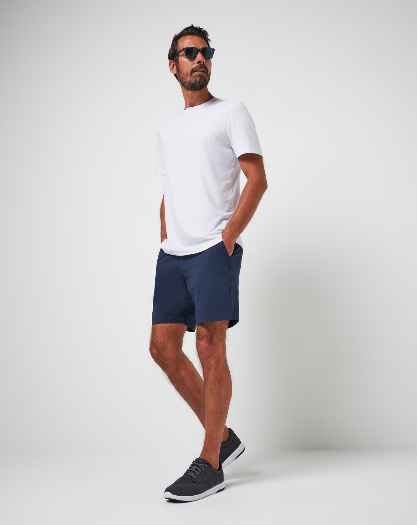 TravisMathew Stretchknit Short 8In - Total Eclipse