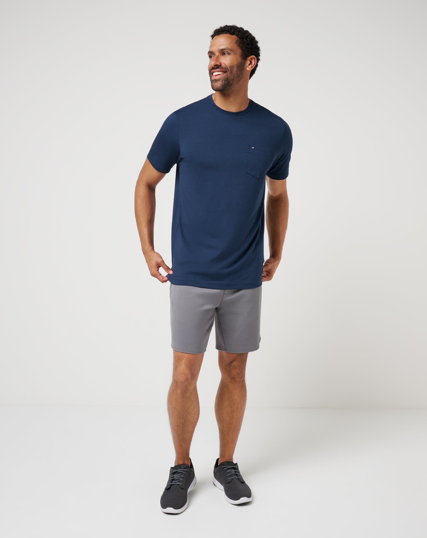TravisMathew Fibercloud Short 8In - Heather Grey