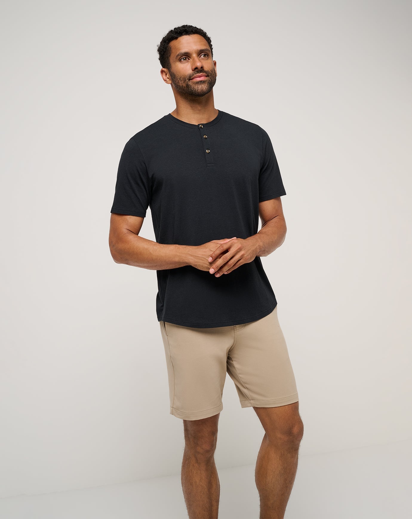 TravisMathew Stretchknit Short 8In - Weathered Teak
