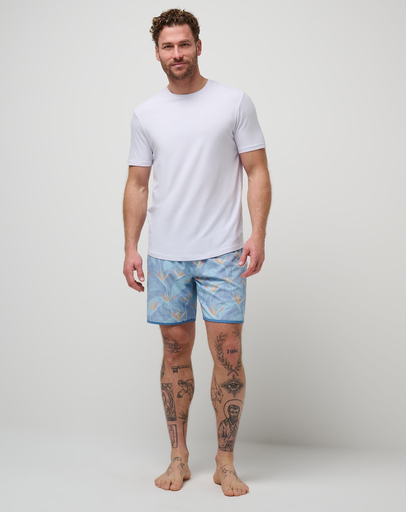 TravisMathew Lava Tunnels Boardshort - Heather Quiet Harbor