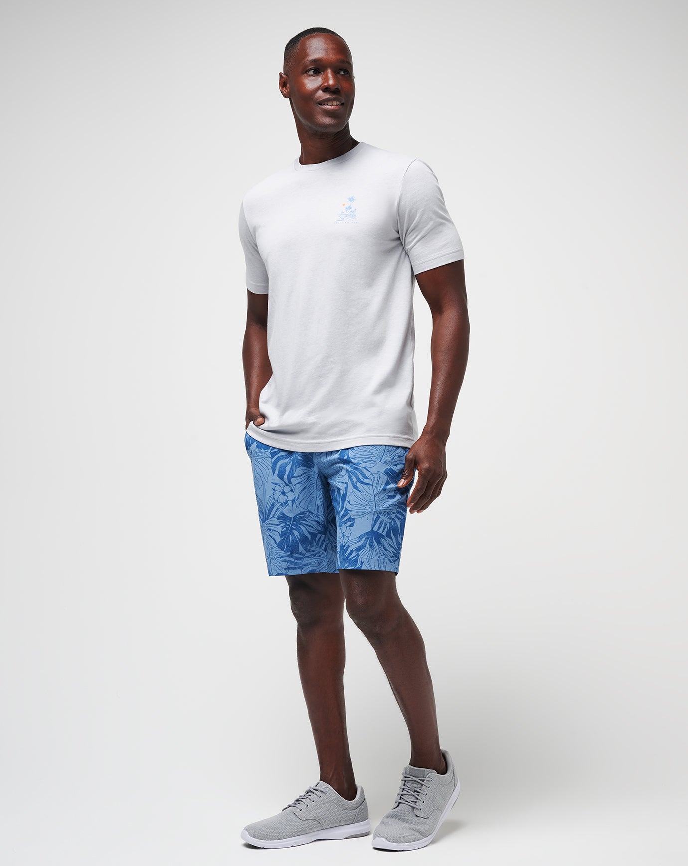 TravisMathew Ankle Pounders Short 9In - Quiet Harbor