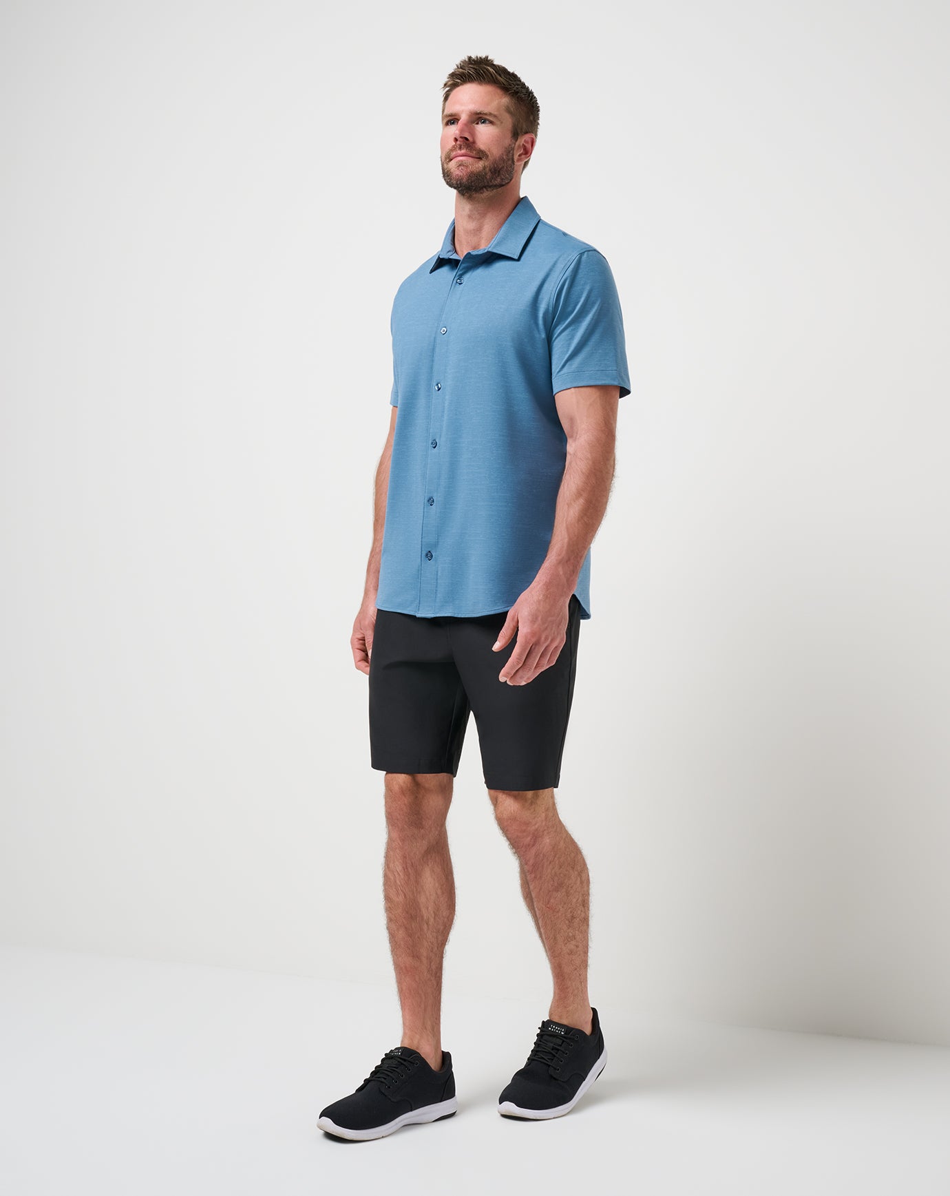 TravisMathew Call An Audible Short 9In - Black