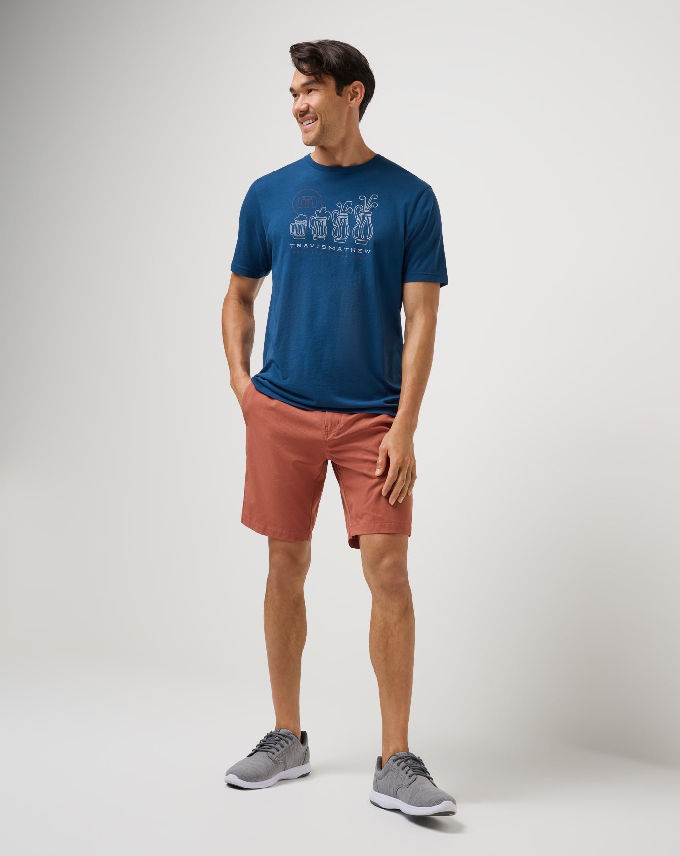 TravisMathew Step Dance Short 9In - Maple