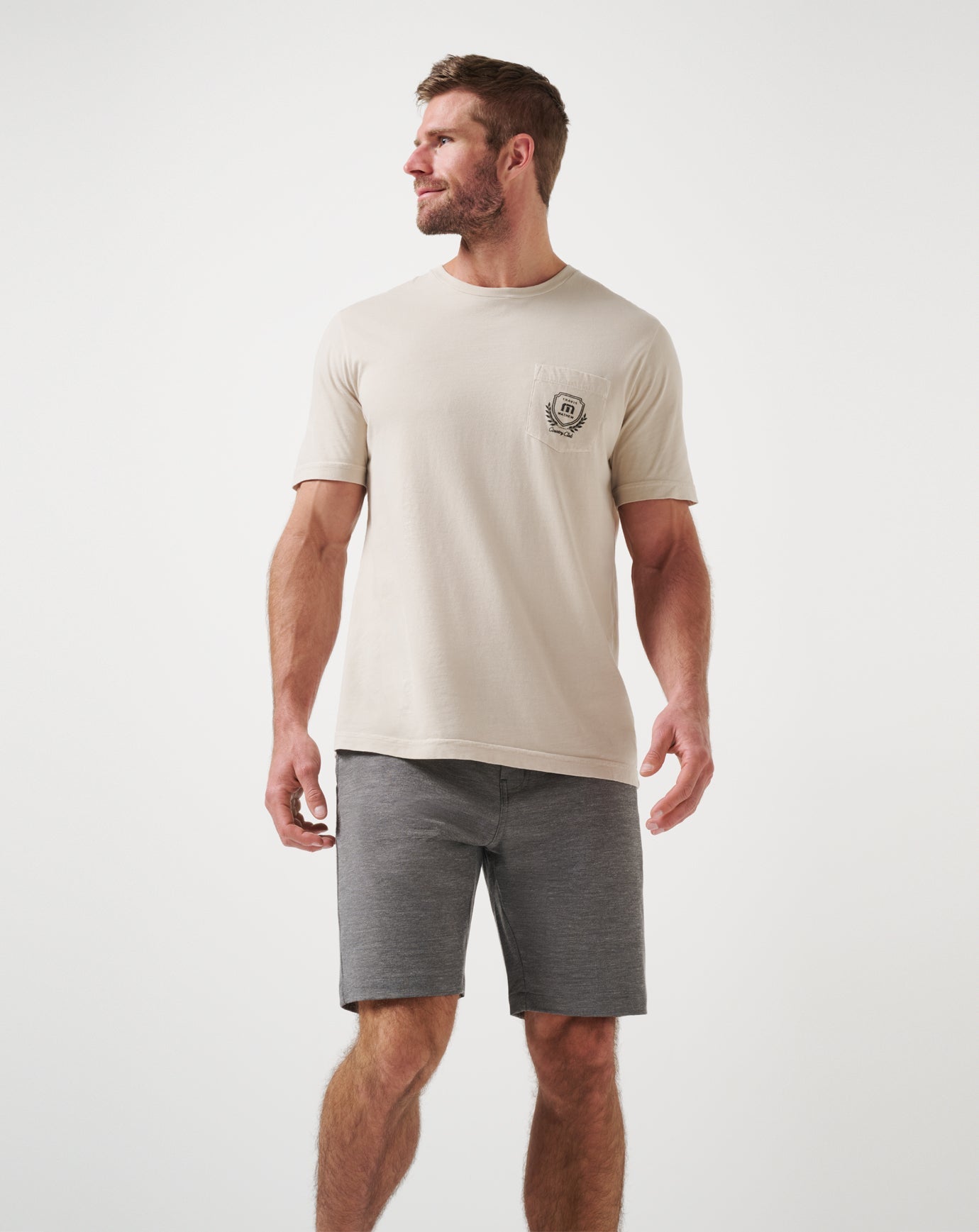 TravisMathew Adirondack Short 9In - Heather Black