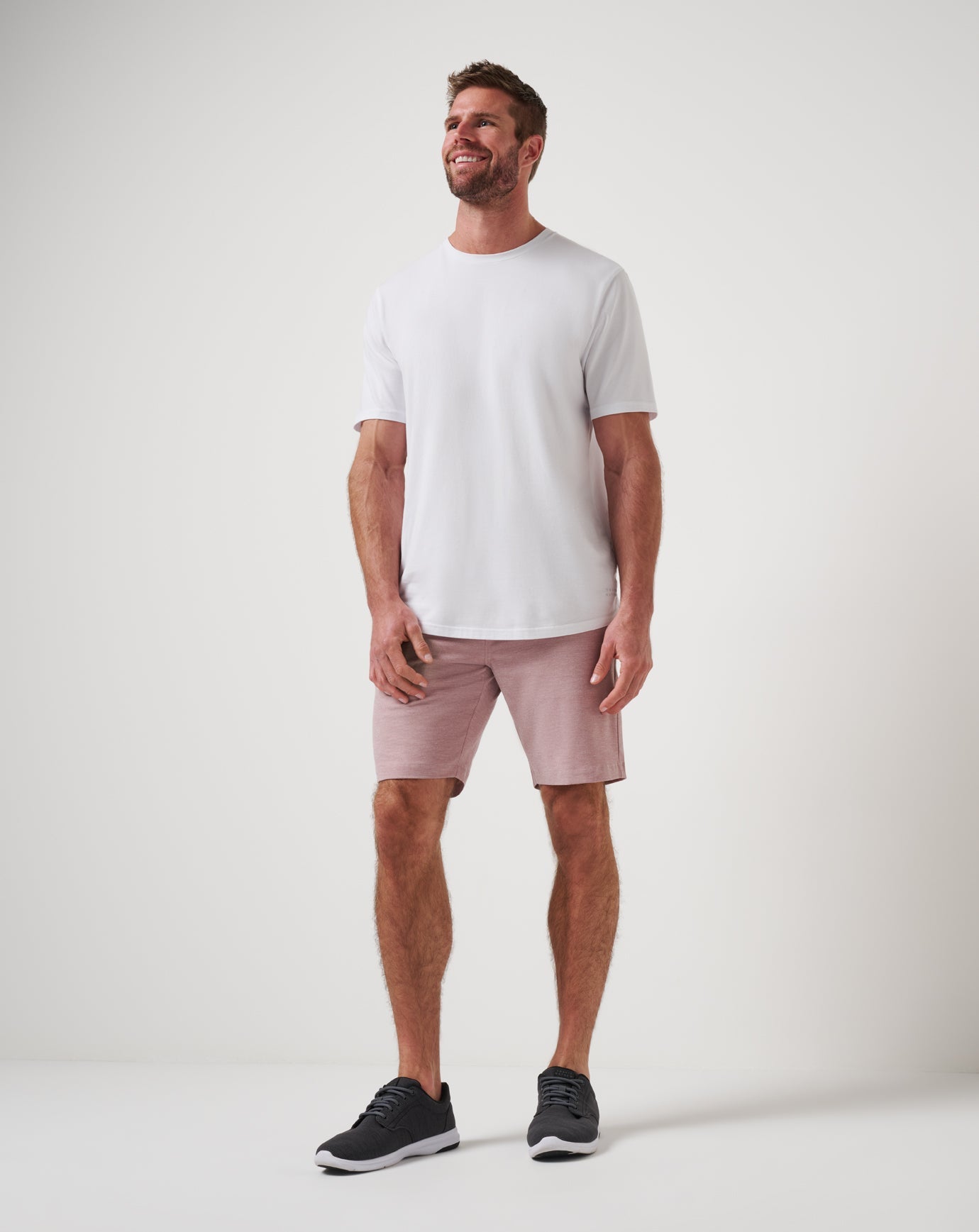 TravisMathew Adirondack Short 9In - Heather Roan Rouge