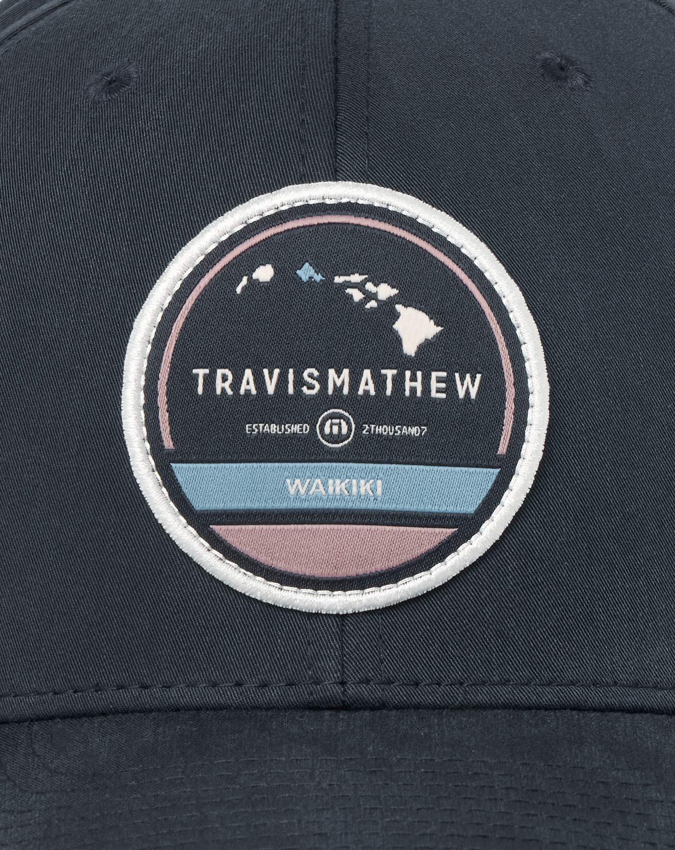 TravisMathew The Forbidden Isle 3.0 Waikiki Snapback Hat - Total Eclipse