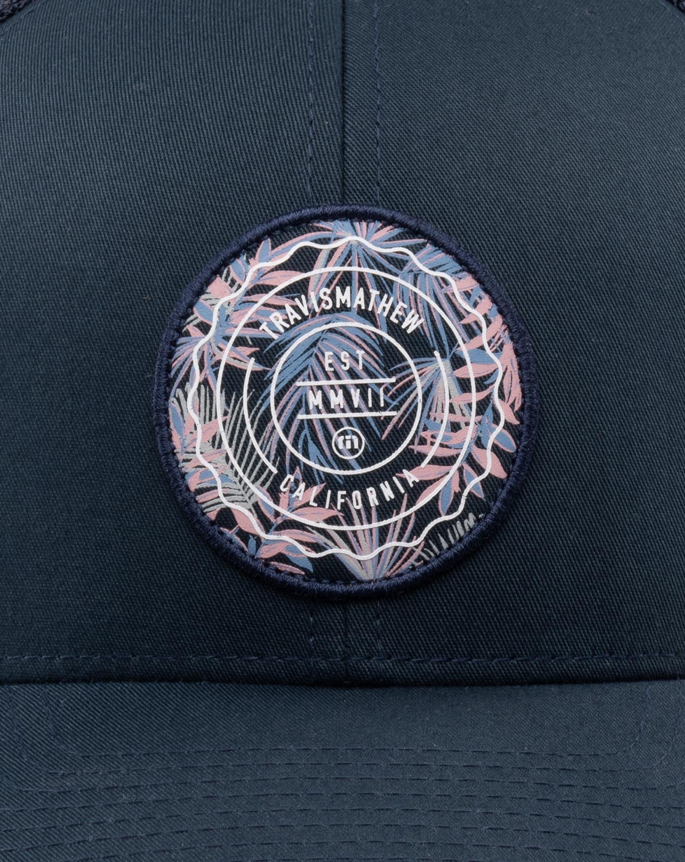 TravisMathew The Patch Floral Snapback Hat - Blue Nights