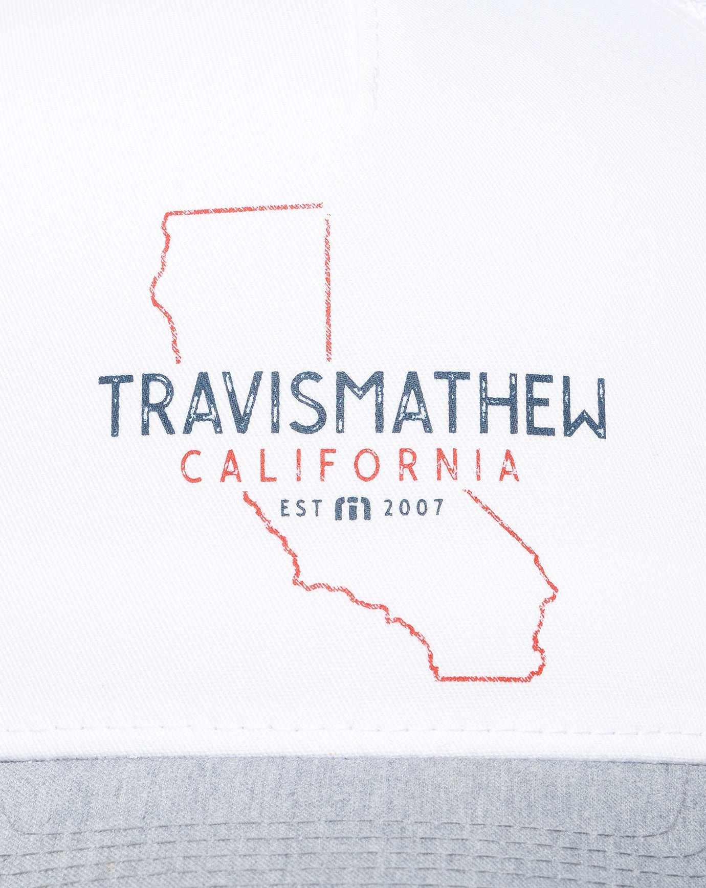 TravisMathew Almost Weather Snapback Hat - White