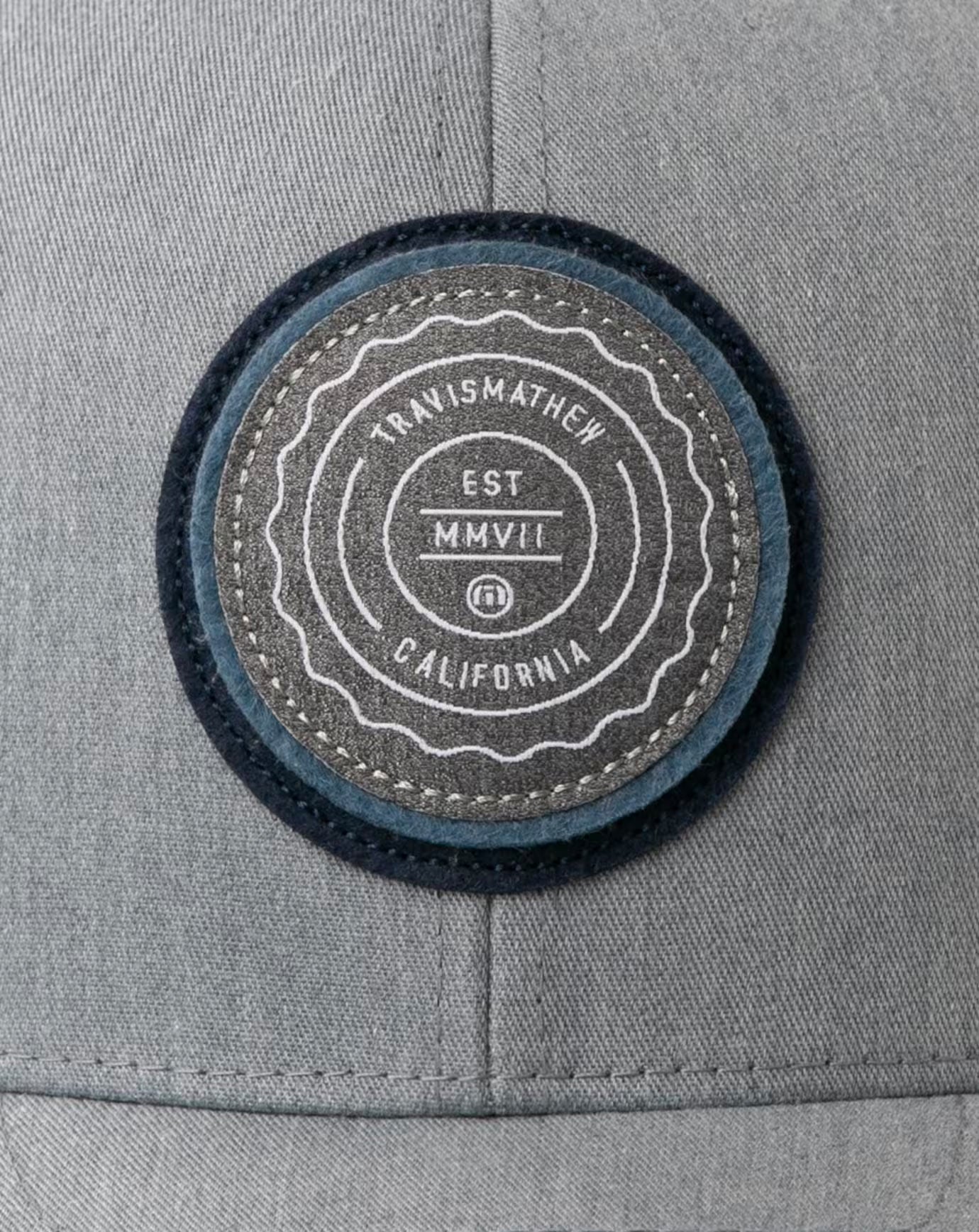 TravisMathew The Patch Snapback Hat - Heather Grey