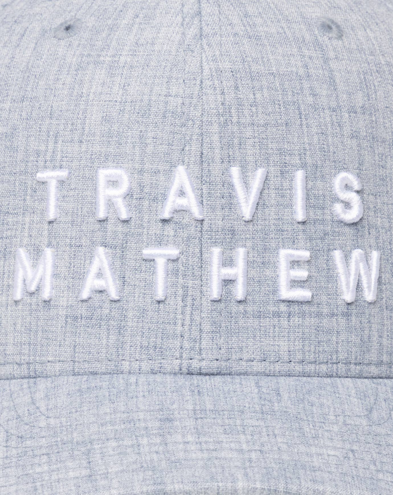 TravisMathew Rockdale Snapback Hat - Heather Light Blue