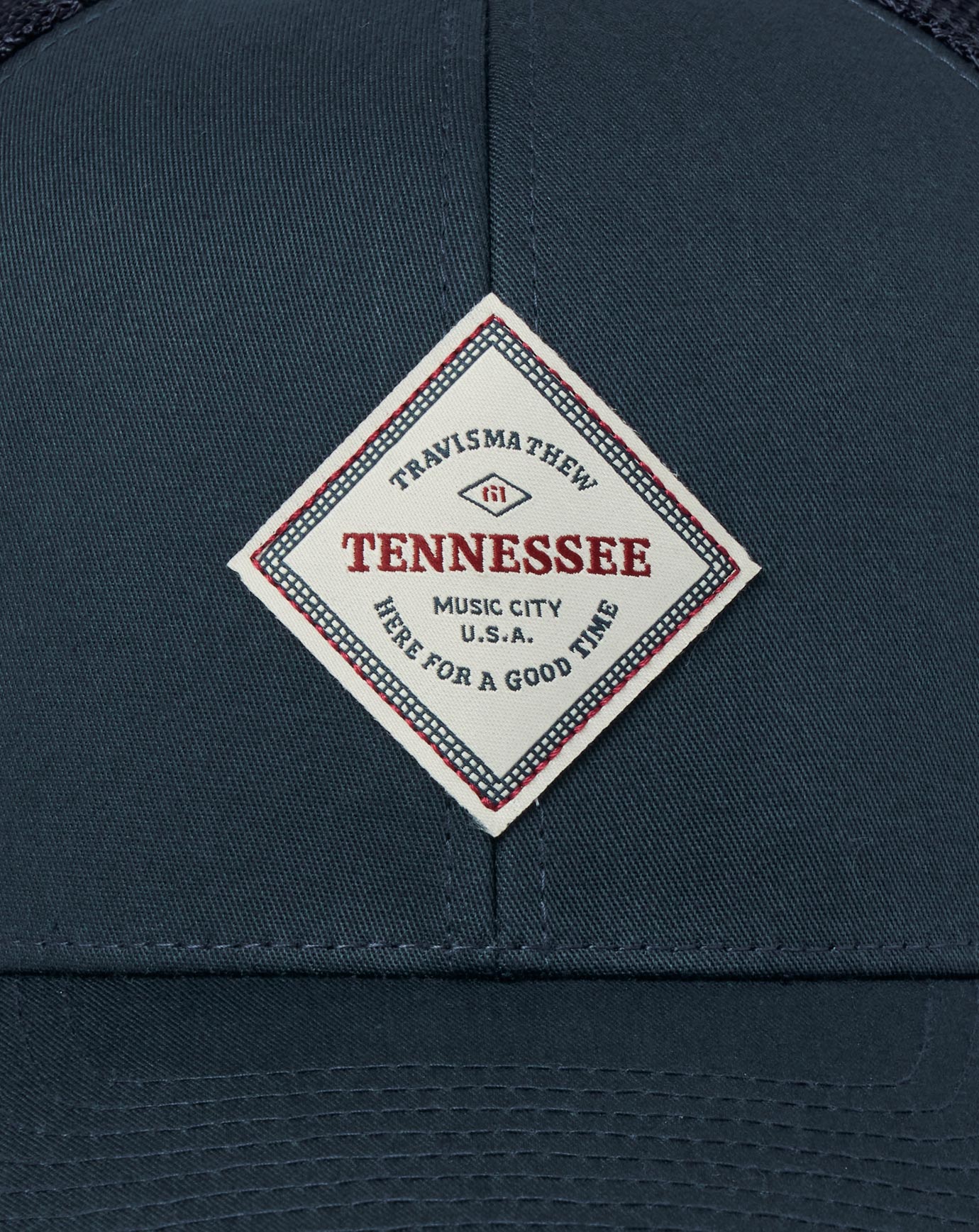 TravisMathew All Up In My Grill 2.0 Snapback Hat - Navy
