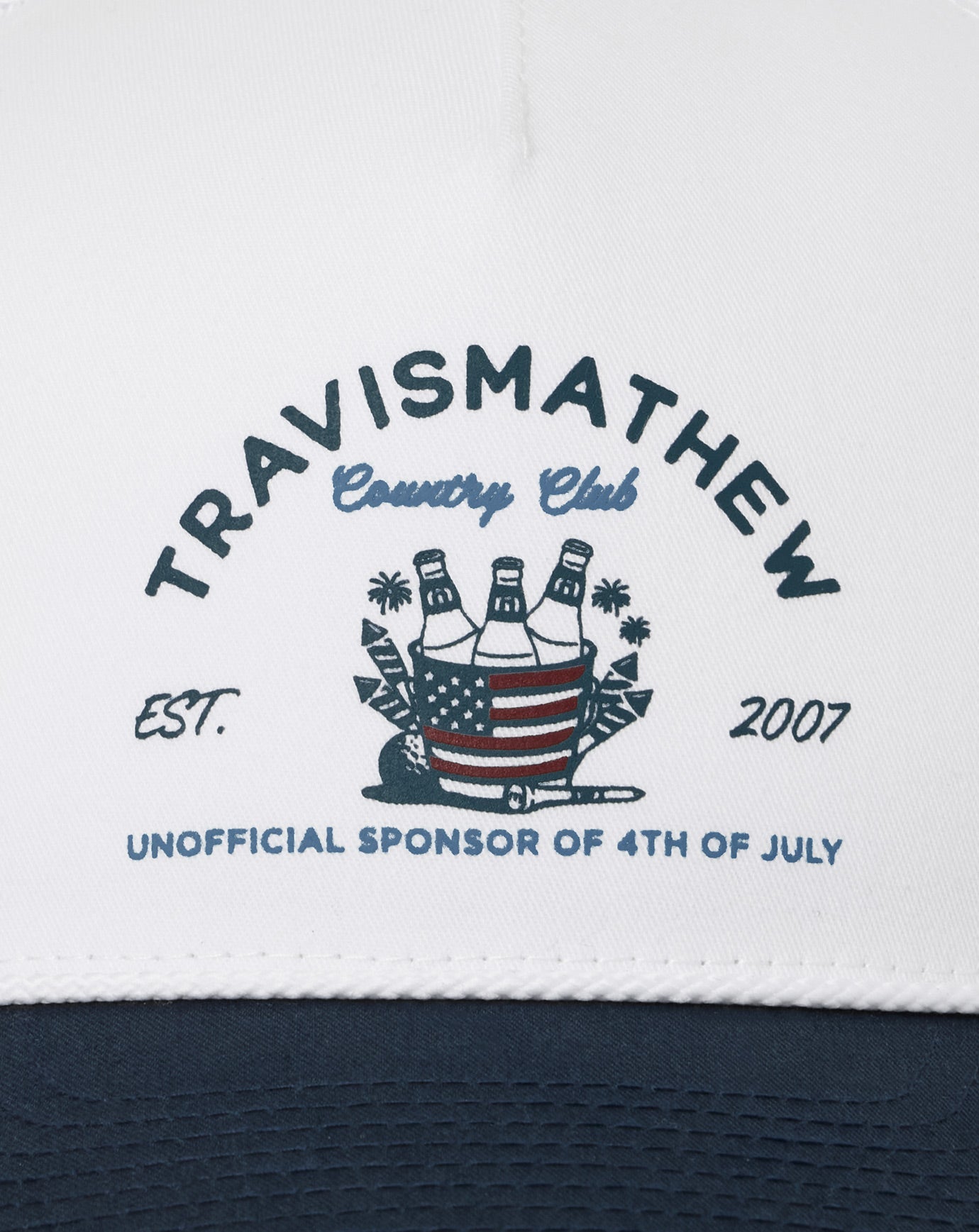 TravisMathew Firecracker Fiesta Snapback Hat - White