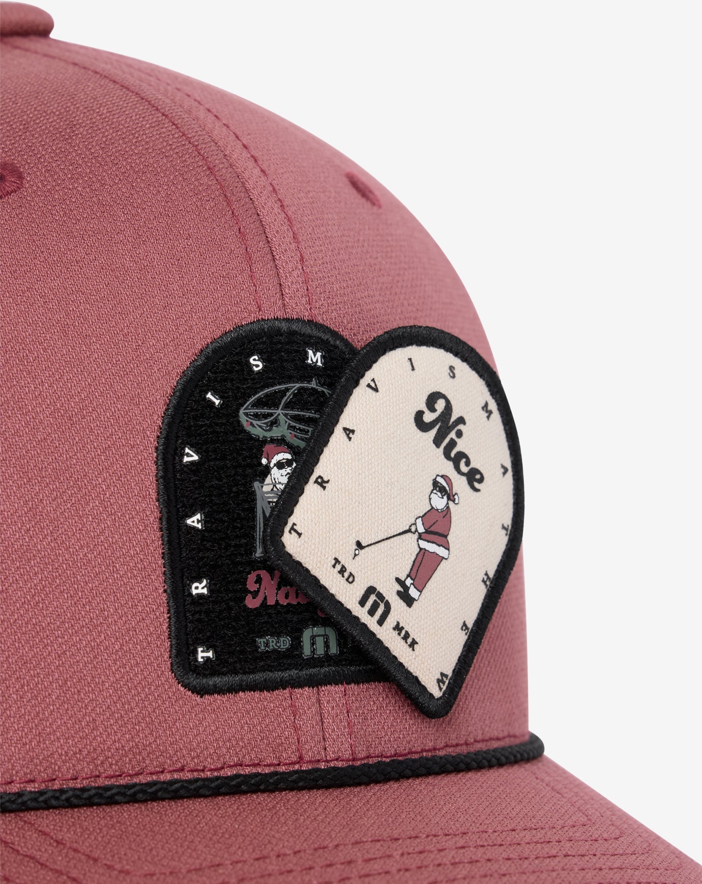 TravisMathew Claus A Scene Snapback Hat - Roan Rouge