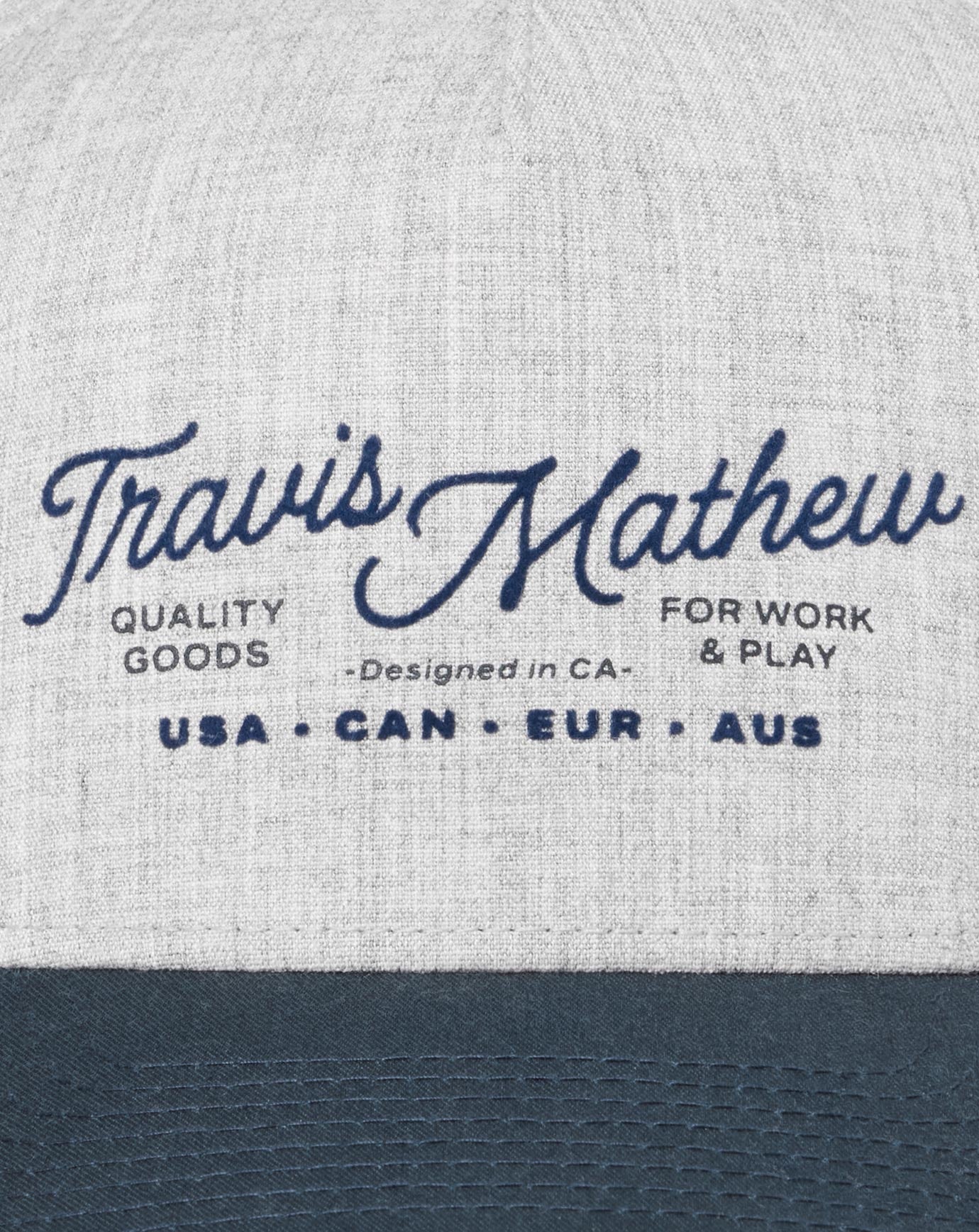 TravisMathew Perfect Plan Snapback Hat - Heather Grey