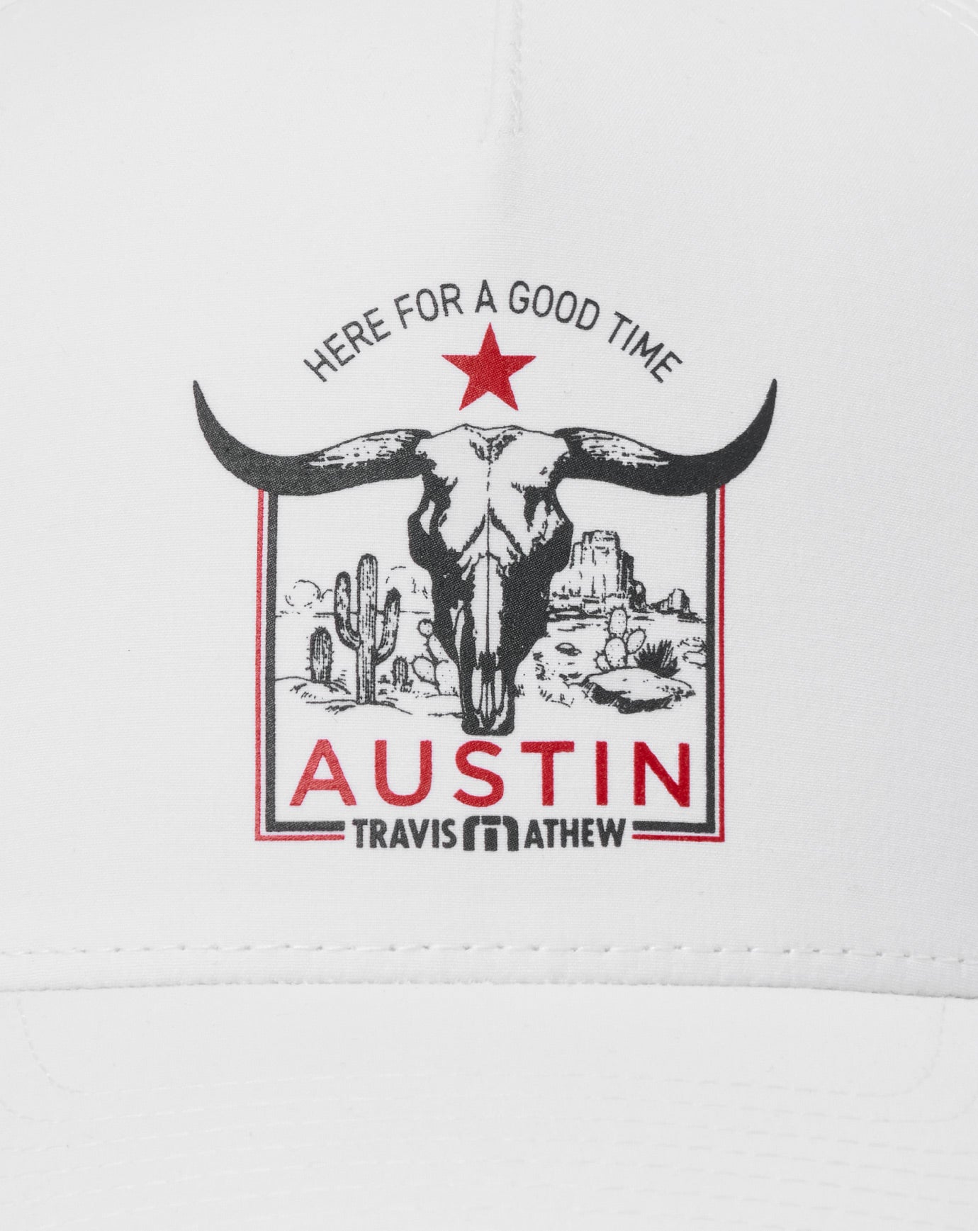 TravisMathew Down South Austin Snapback Hat - White