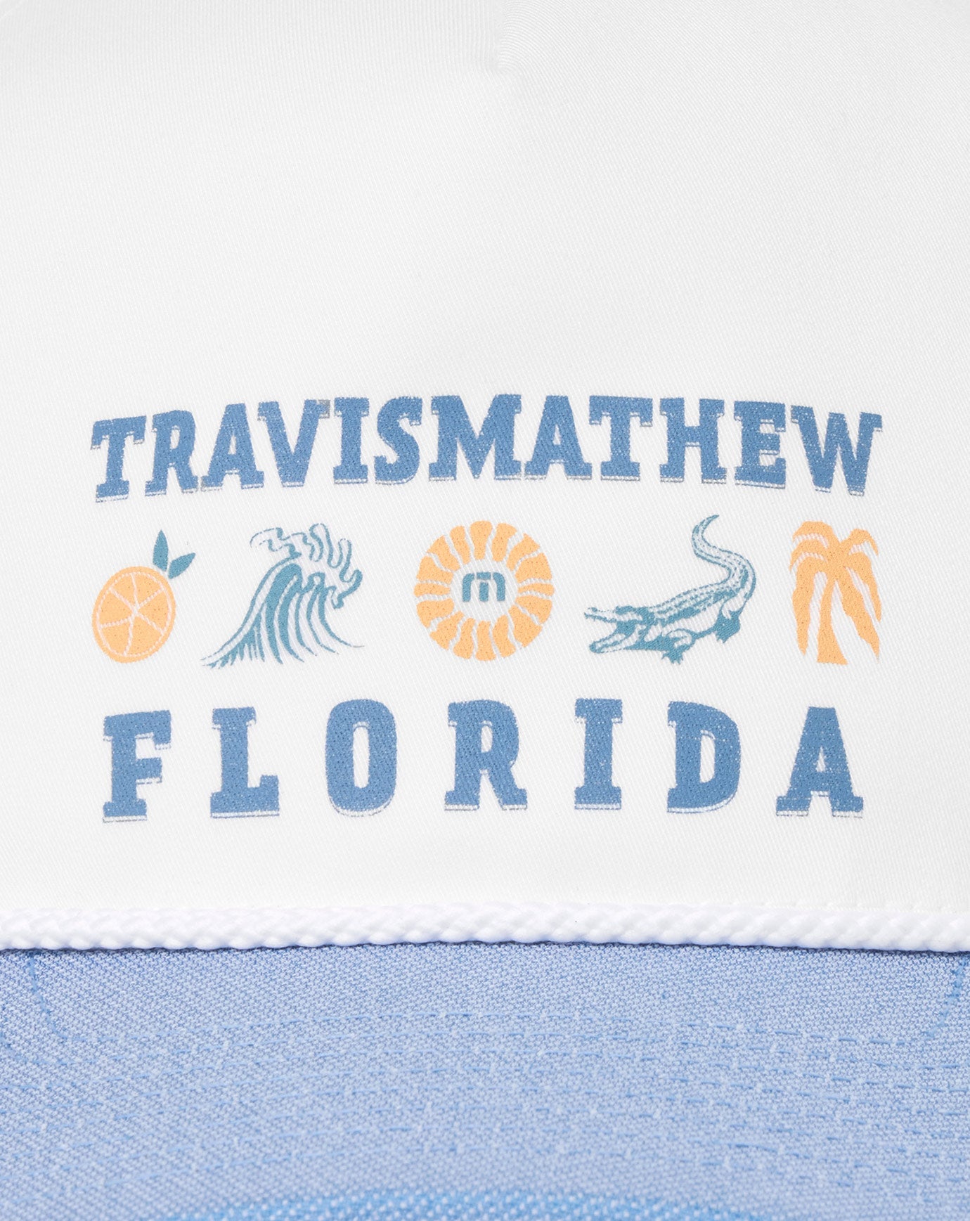 TravisMathew Bring The Sunscreen Snapback Hat - White