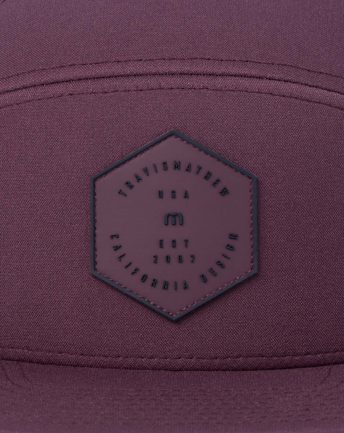 TravisMathew Triple Threat Snapback Hat - Mauve Wine