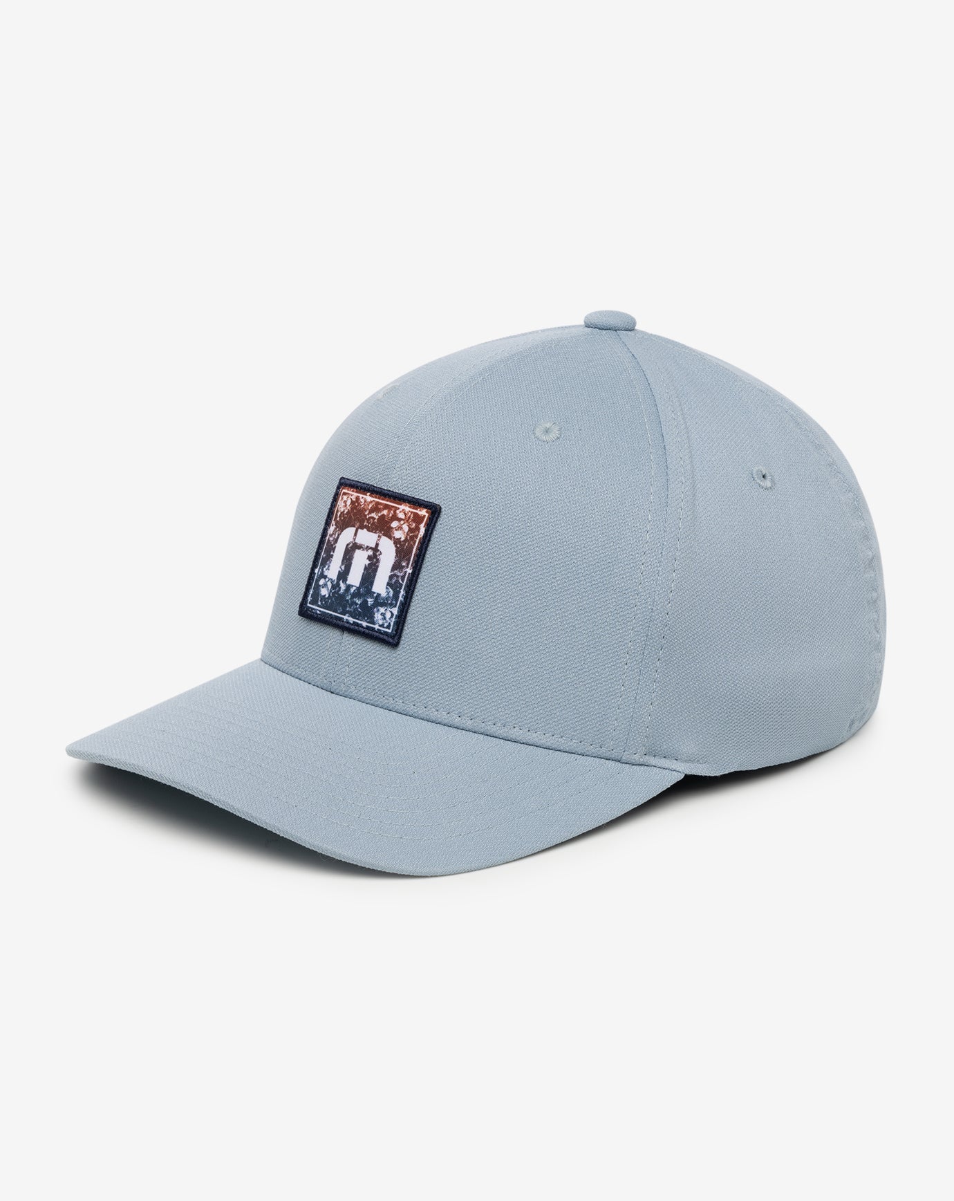 TravisMathew Table For Two Fitted Hat - Heather Ash Blue