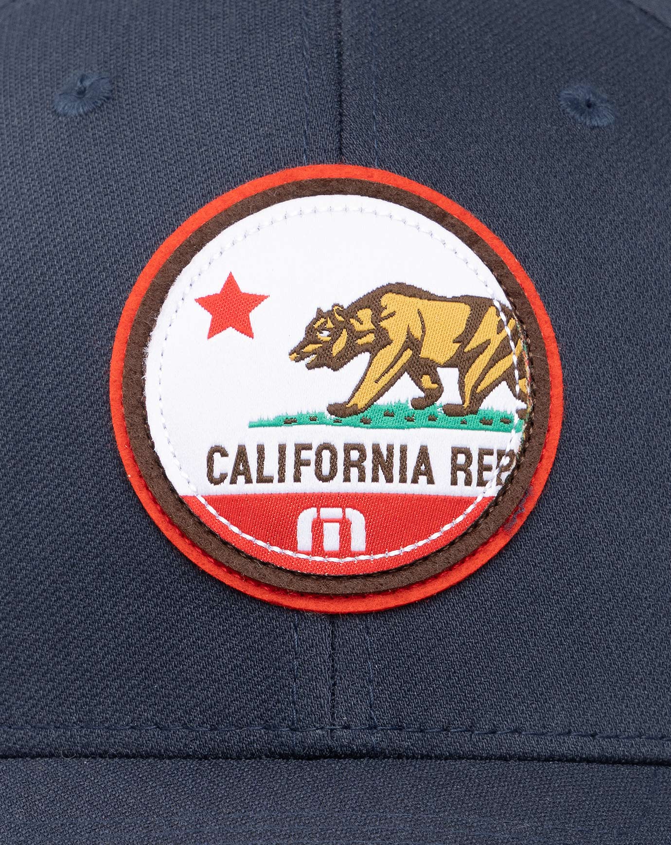 TravisMathew Cali Patch 3.0 Fitted Hat - Blue Nights