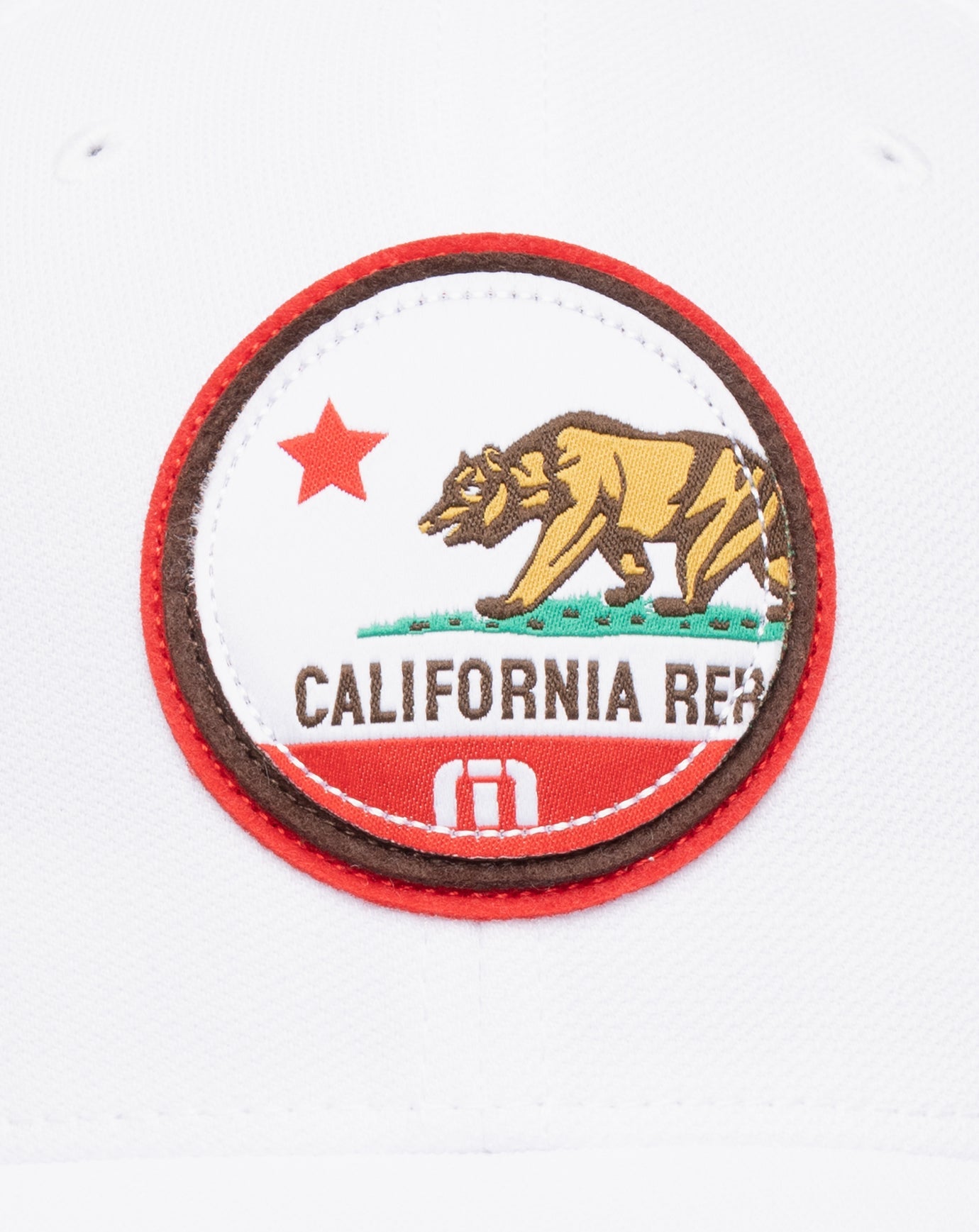 TravisMathew Cali Patch 3.0 Fitted Hat - White
