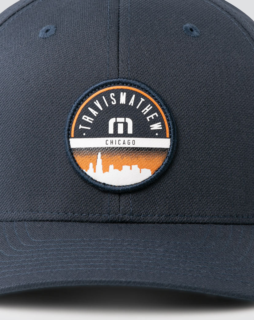 TravisMathew Lincoln Park Fitted Hat - Blue Nights