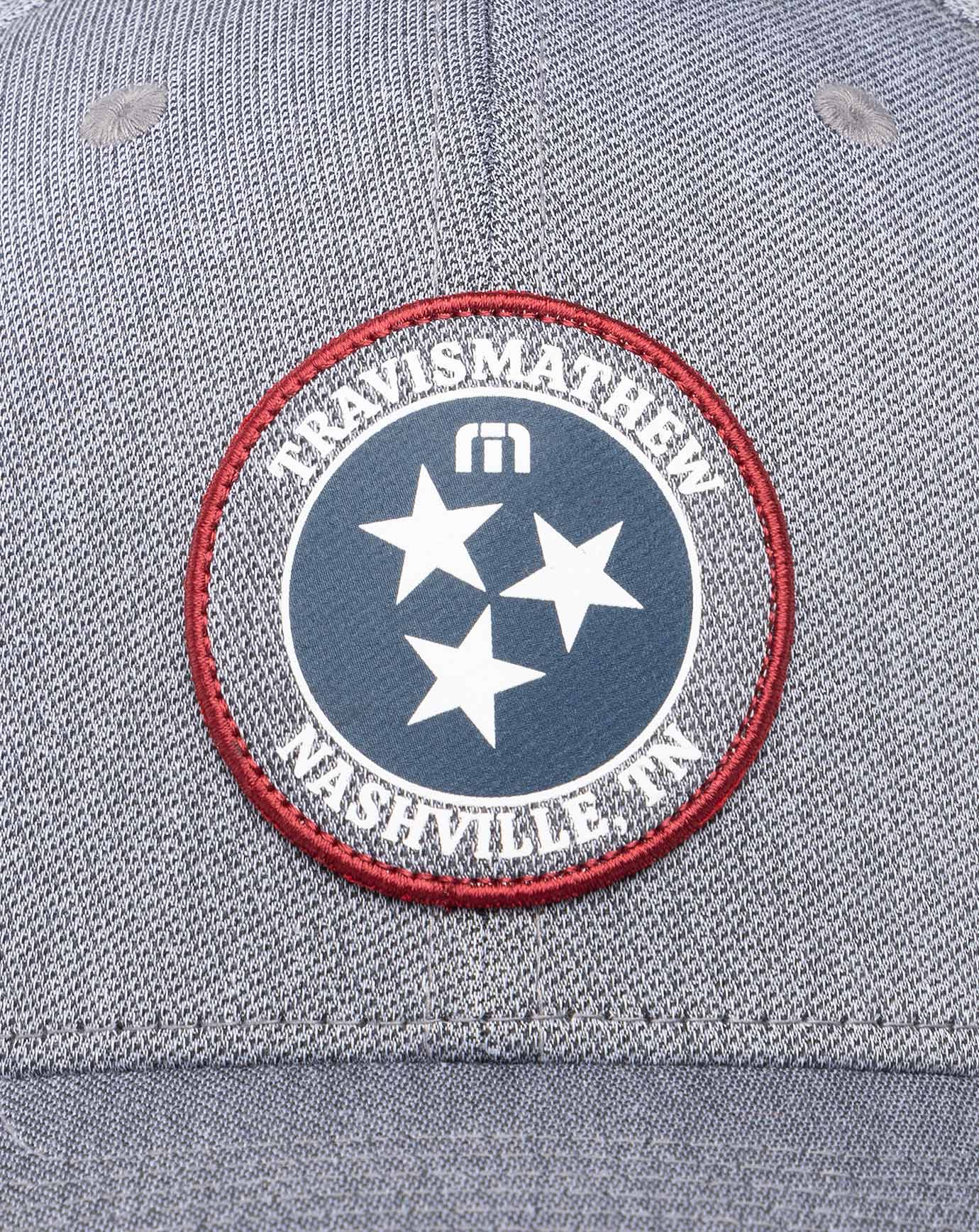 TravisMathew Whiskey Neat Fitted Hat - Heather Quiet Shade