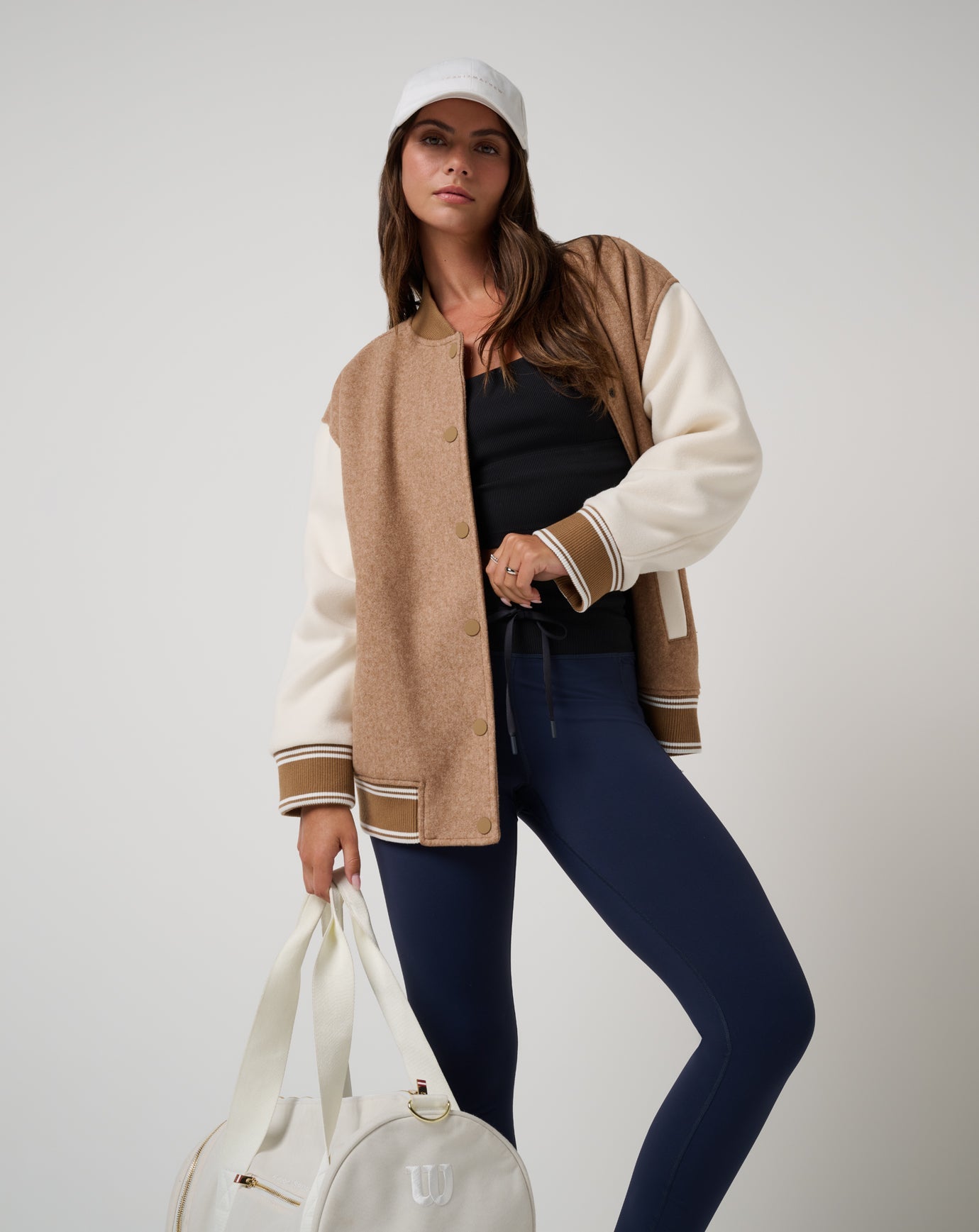 TravisMathew Clubside Varsity Bomber - Heather Chestnut Multi