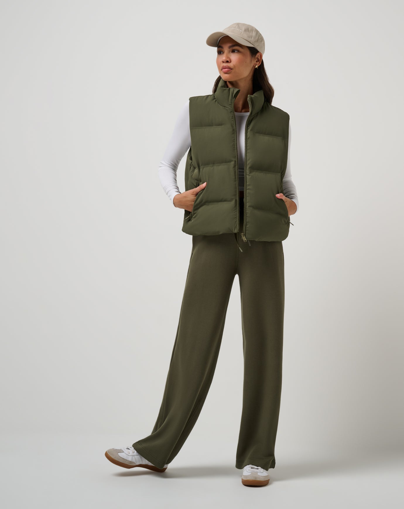 TravisMathew Moontide Bonded Puffer Vest - Grape Leaf