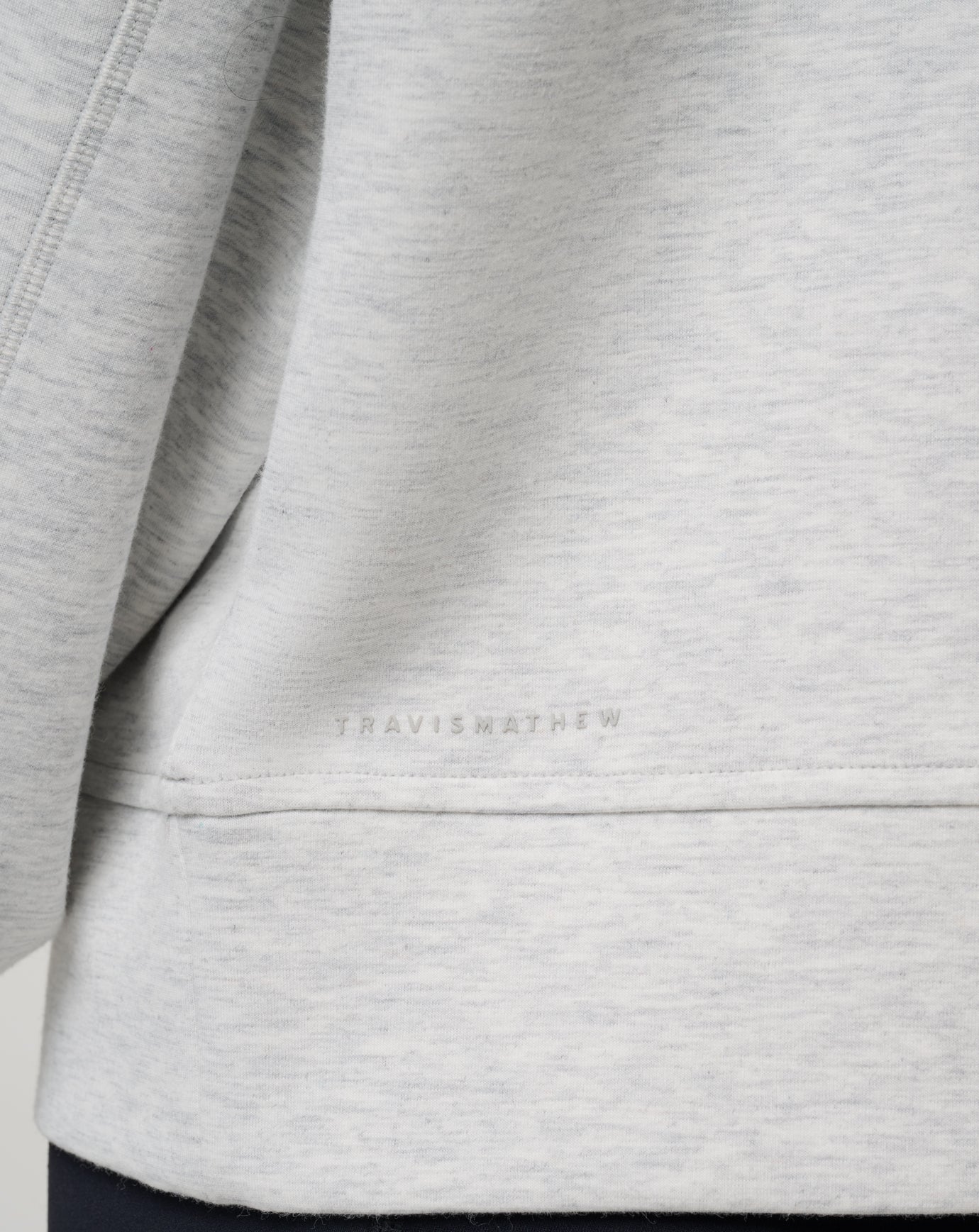 TravisMathew Skyloft Soft Half Zip 2.0 - Heather Light Grey