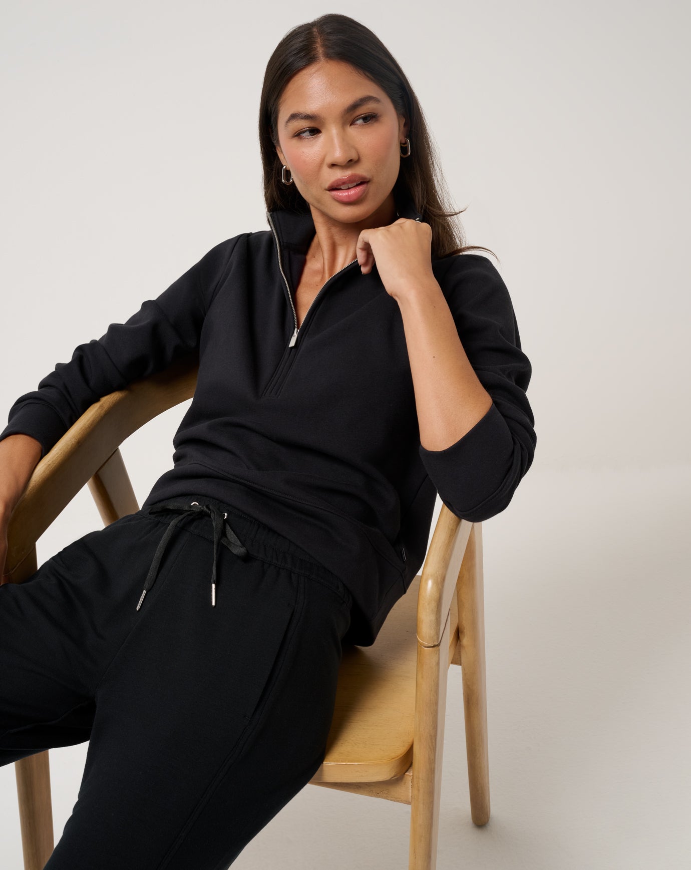 TravisMathew Cloud Fleece Half Zip 2.0 - Black