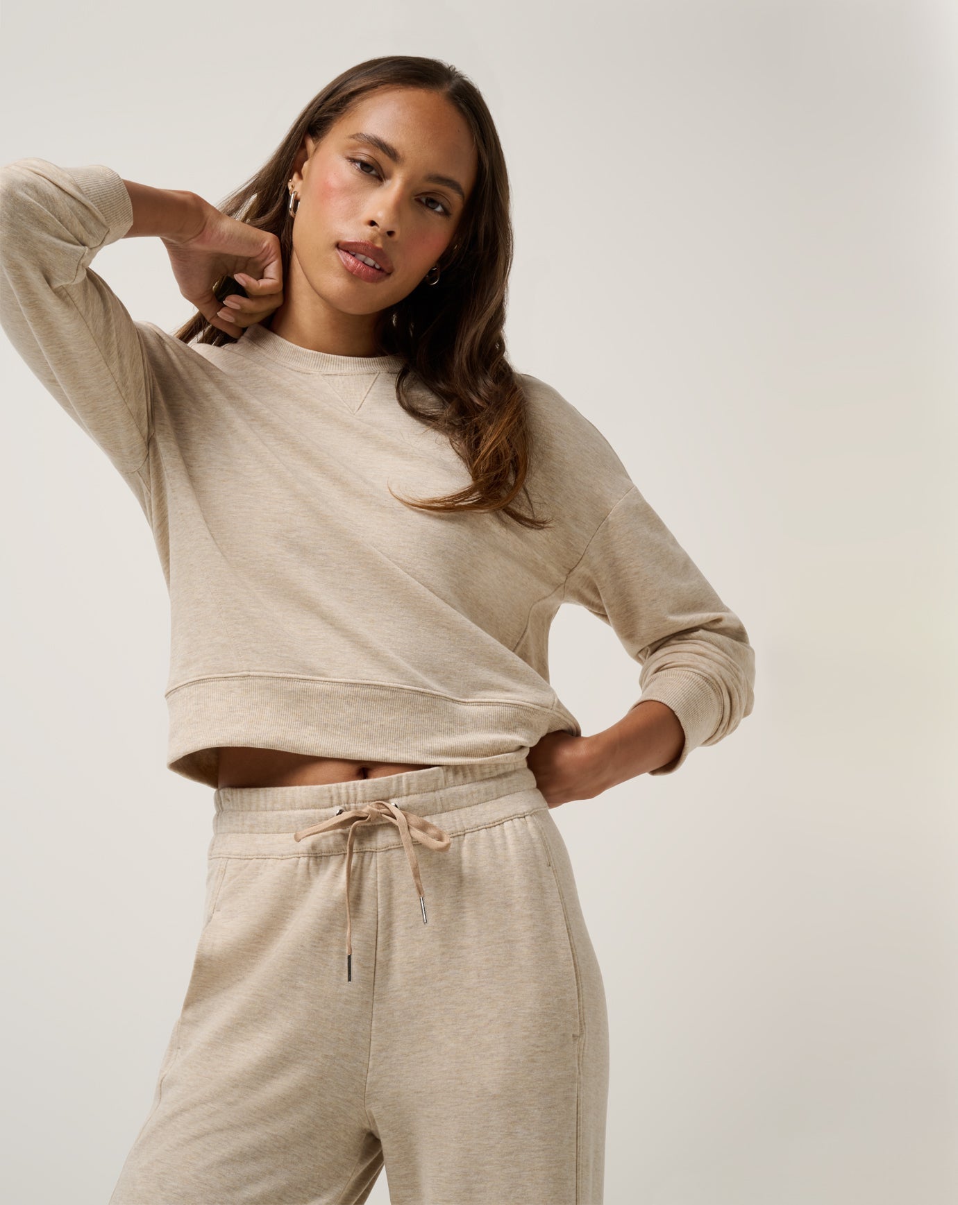 TravisMathew Cloud Terry Crew - Heather Natural