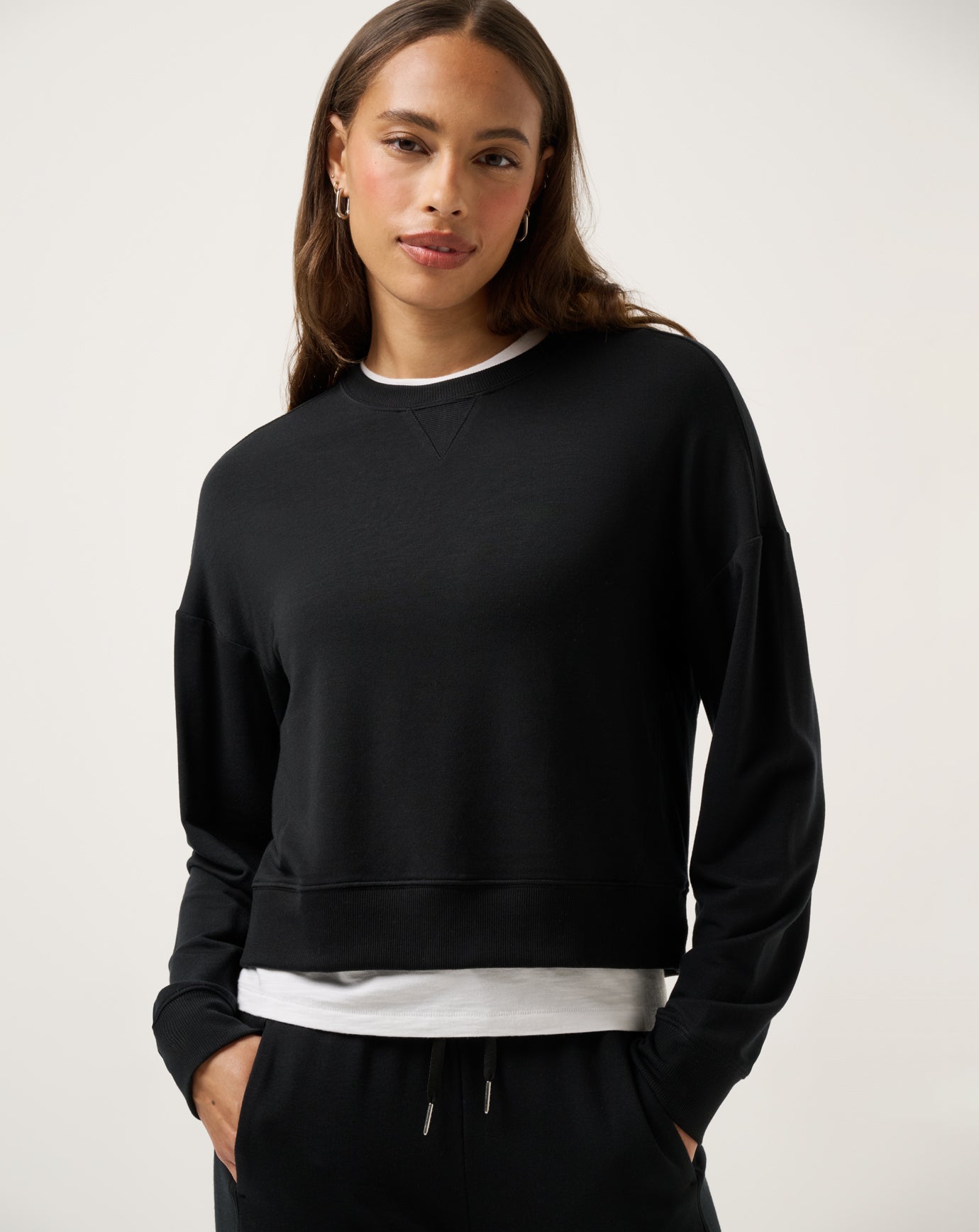 TravisMathew Cloud Terry Crew - Black
