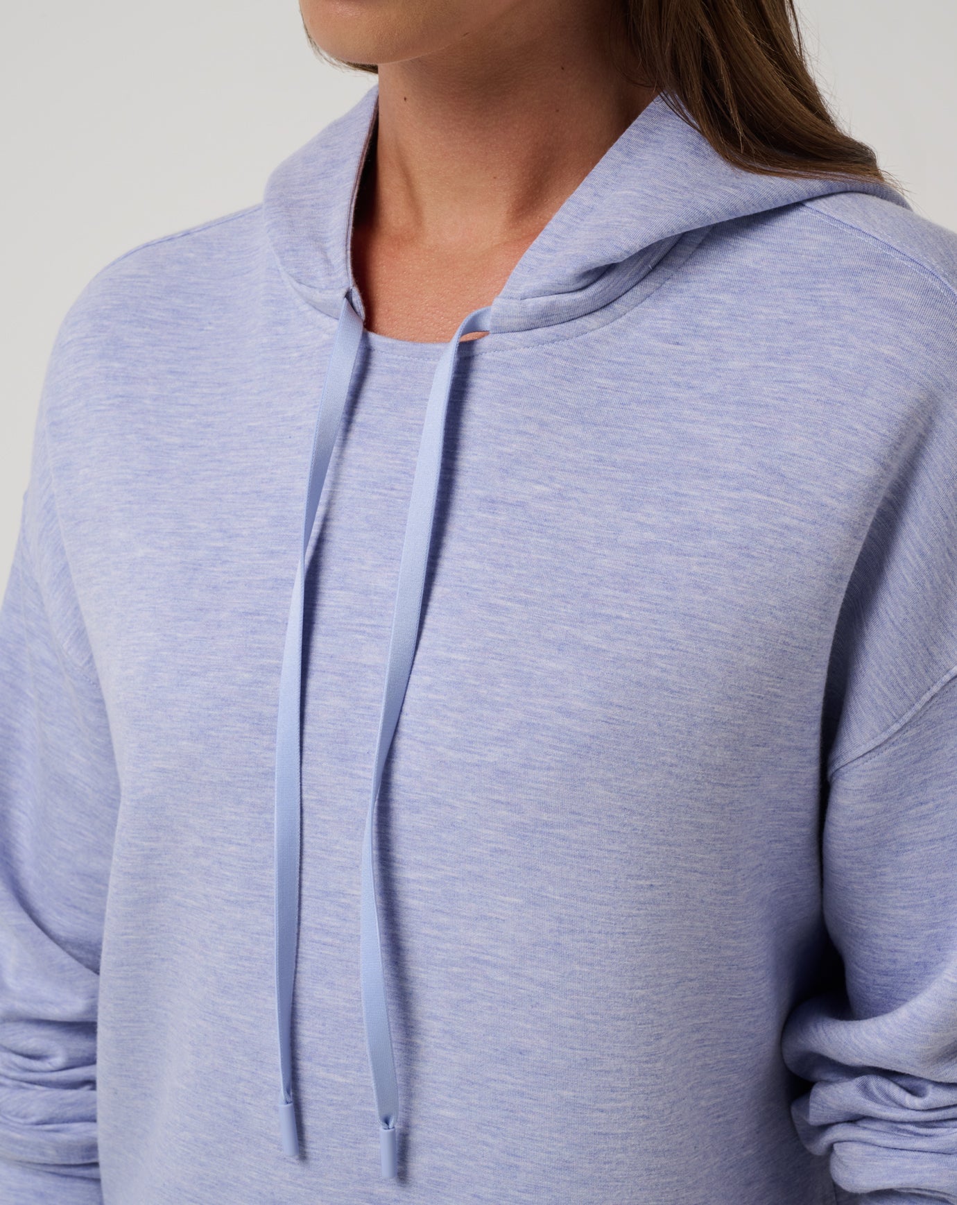 TravisMathew Skyloft Soft Hoodie - Heather Soft Blue