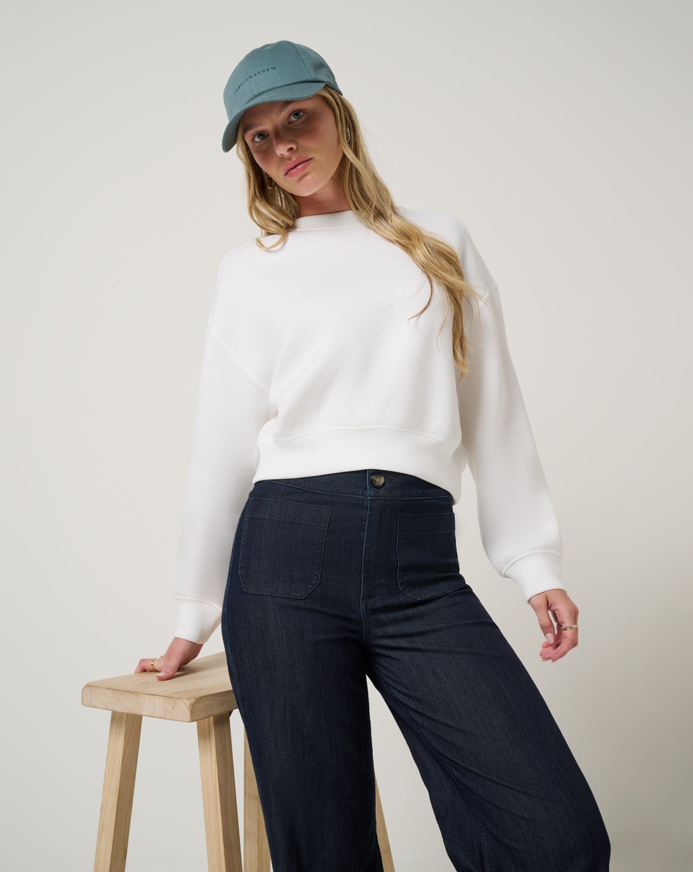 TravisMathew Cloudscape Pullover - Snow White