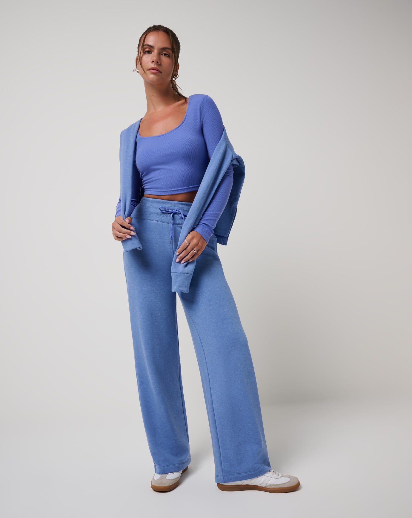 TravisMathew Solara Cloud Rib Top - Baja Blue