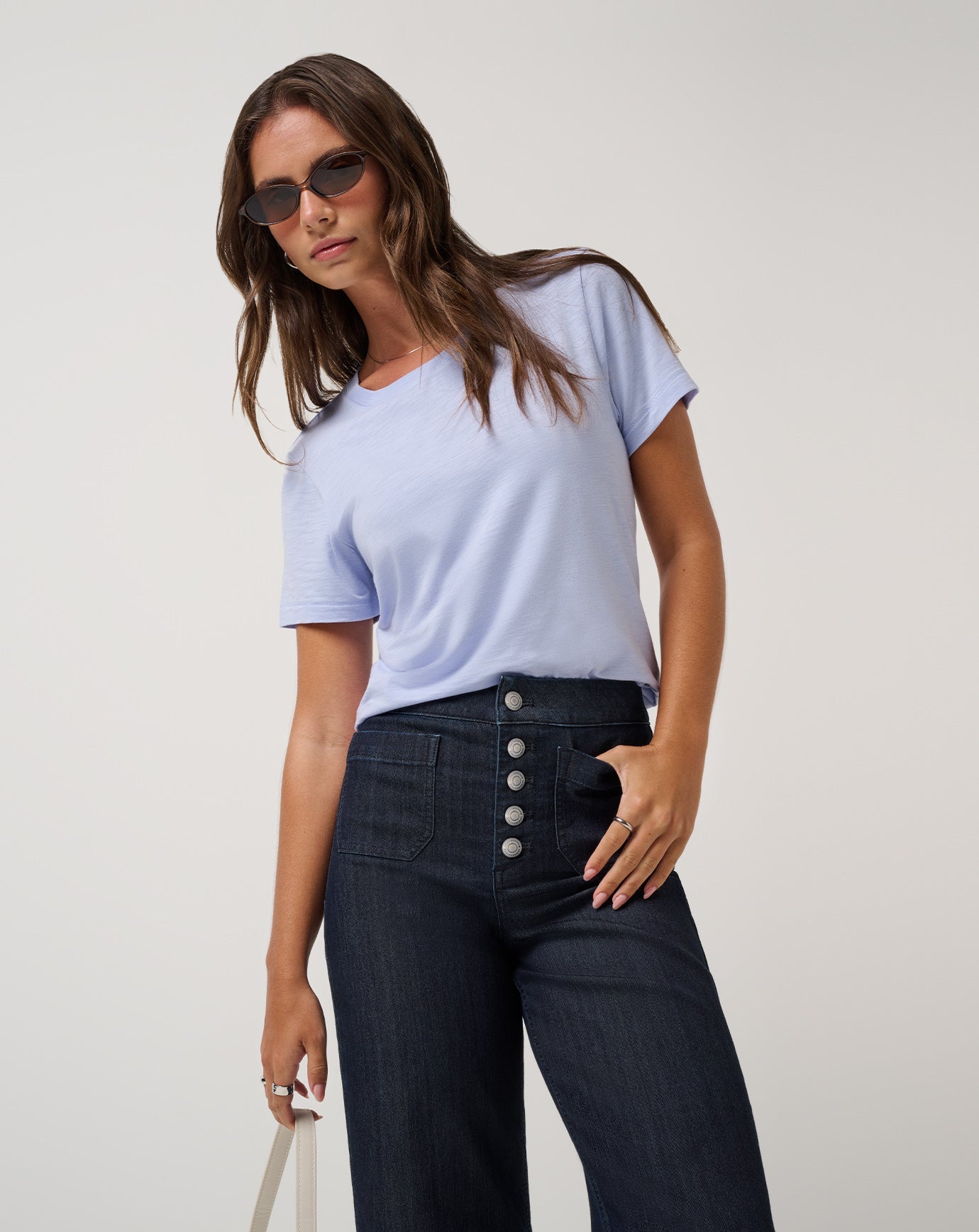 TravisMathew Cloud Jersey Tee - Soft Blue