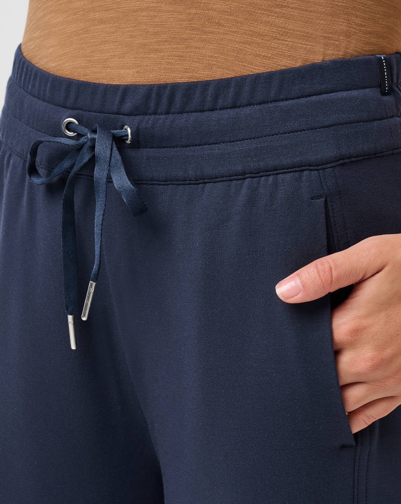 TravisMathew Cloud Terry Wide Leg Pant - Navy Blazer