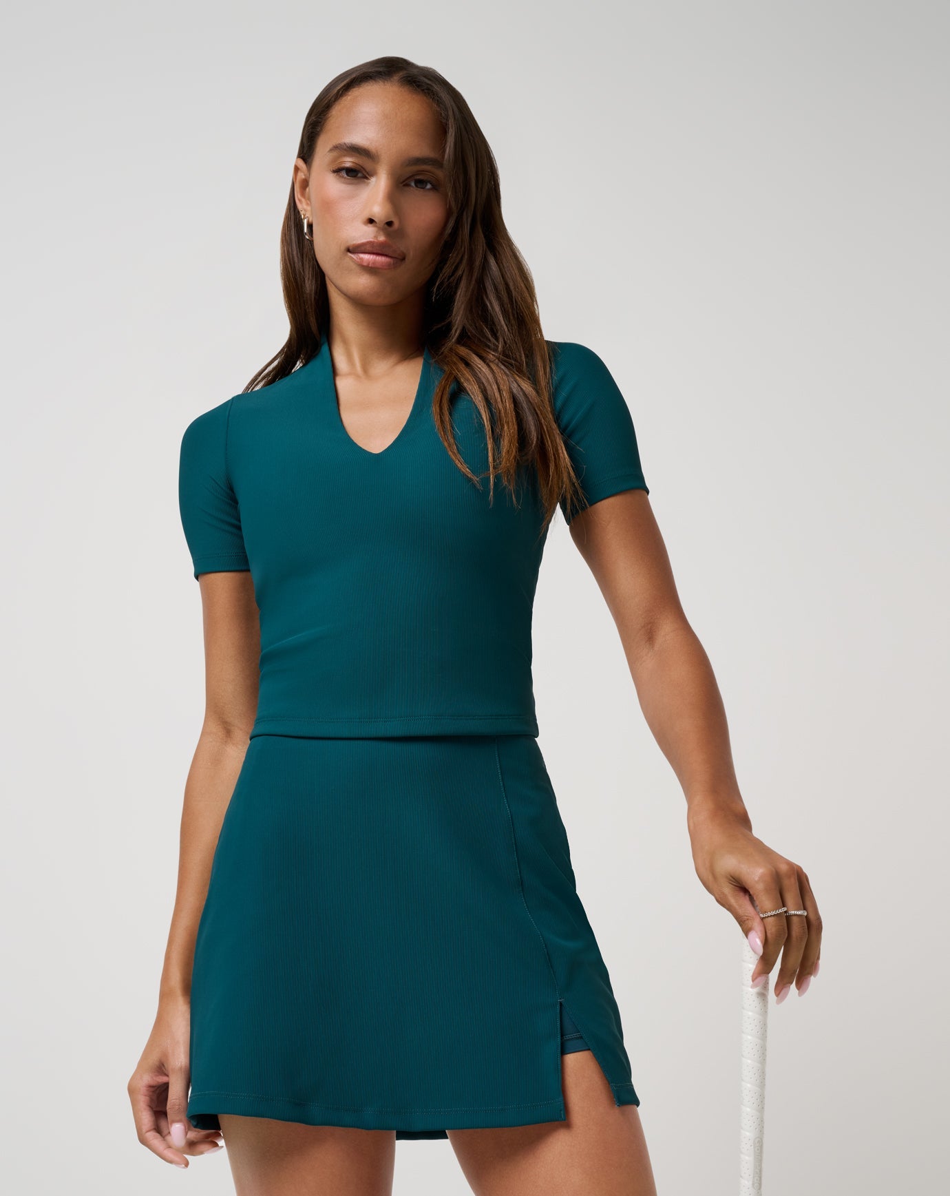 TravisMathew Moveknit Rib Limitless Skort - Dark Sea