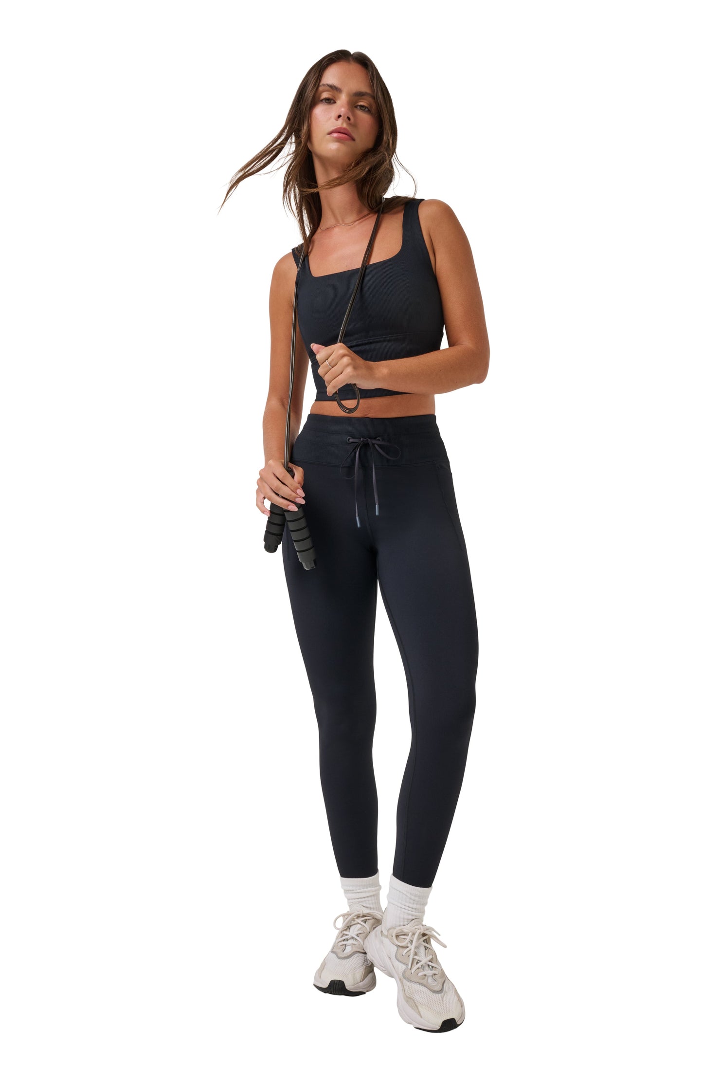 TravisMathew Moveknit Tie Bonded Legging - Black